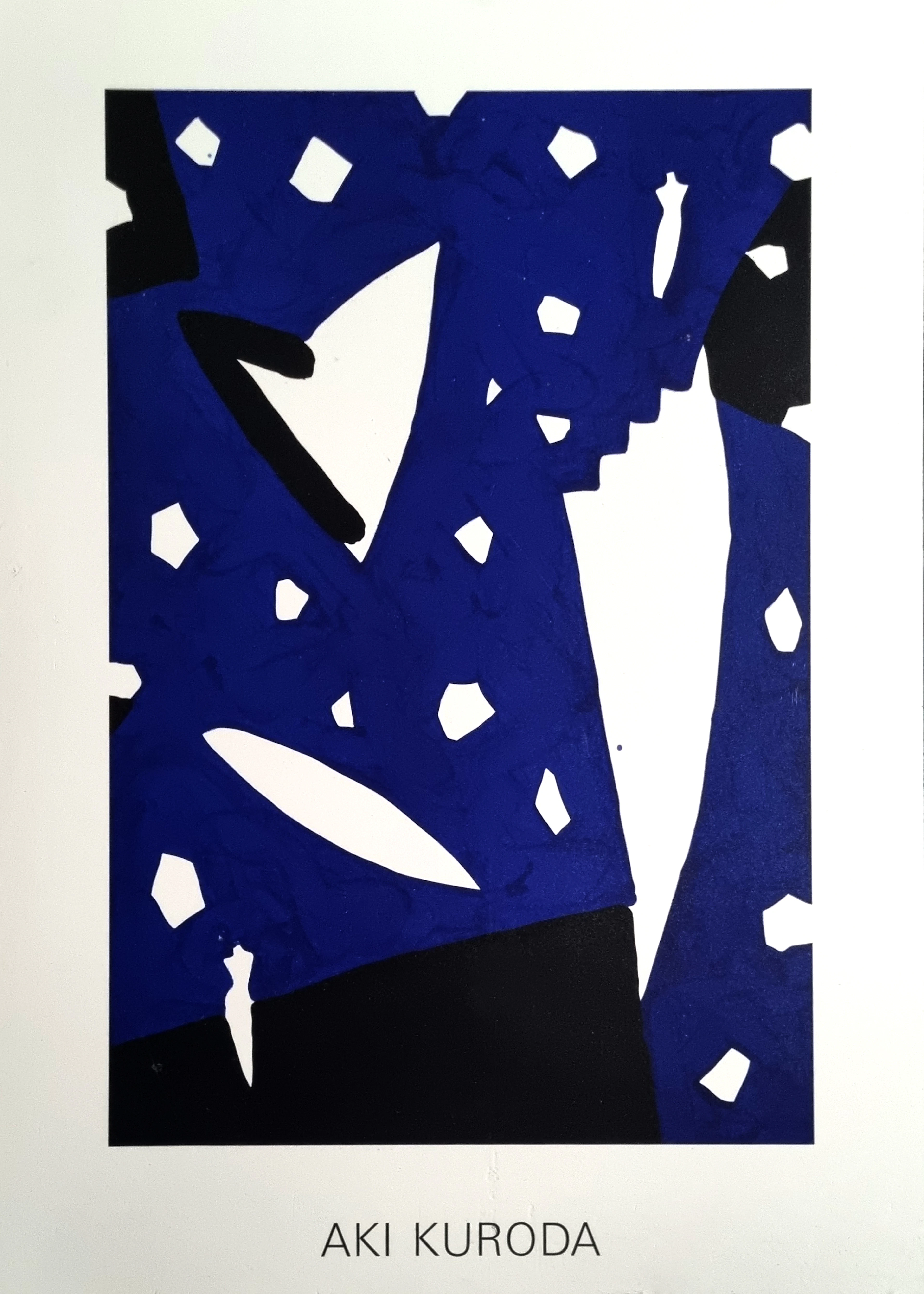 Aki Kuroda, Bleu, sérigraphie Mizuma Art Gallery, 1994