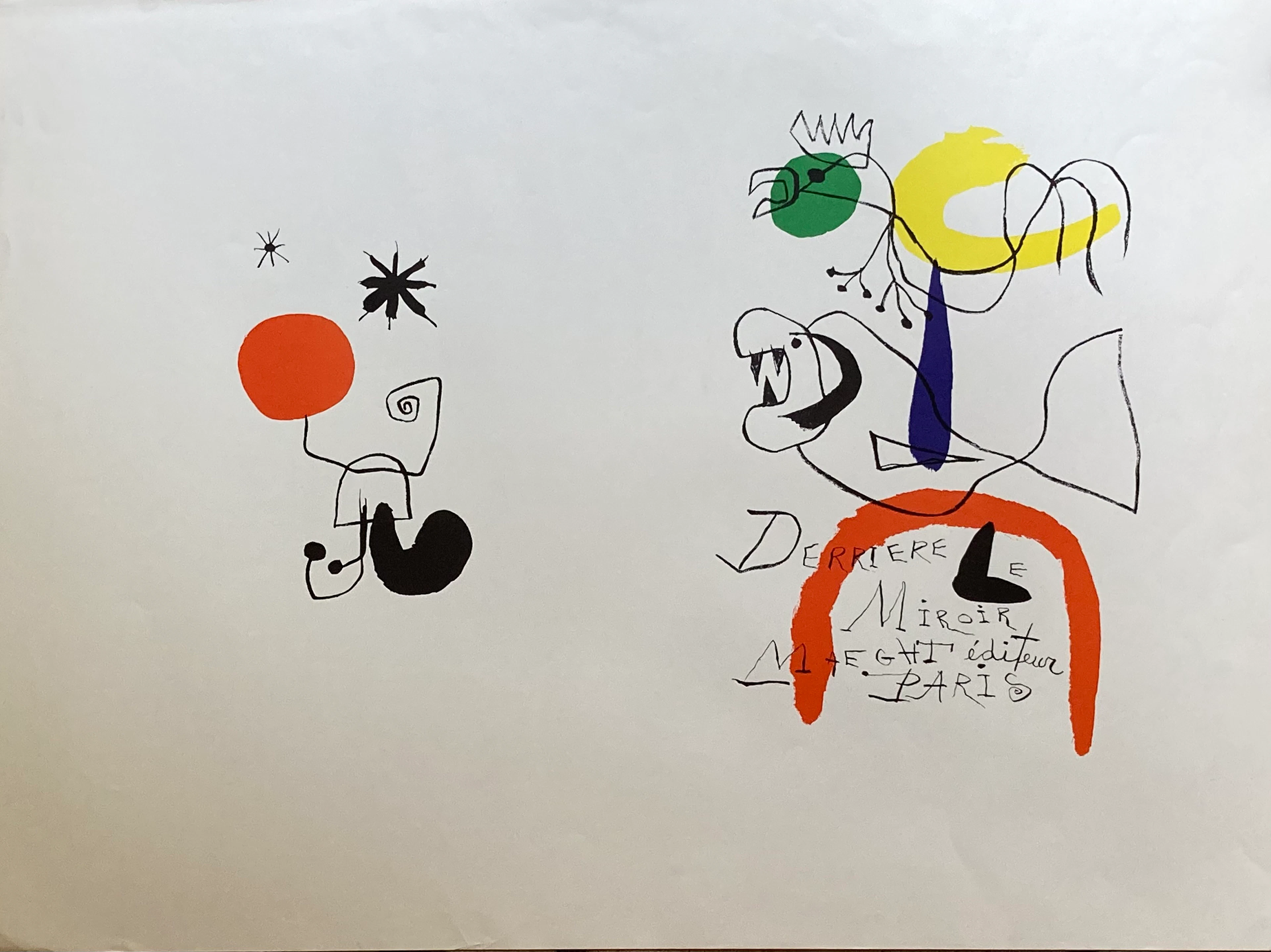 Joan MIRÓ - Derrière le miroir, 1959