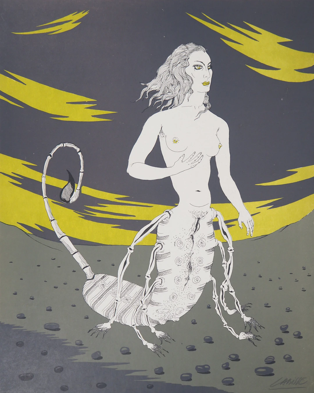 Félix LABISSE : L'Antigone, Lithographie originale, signée