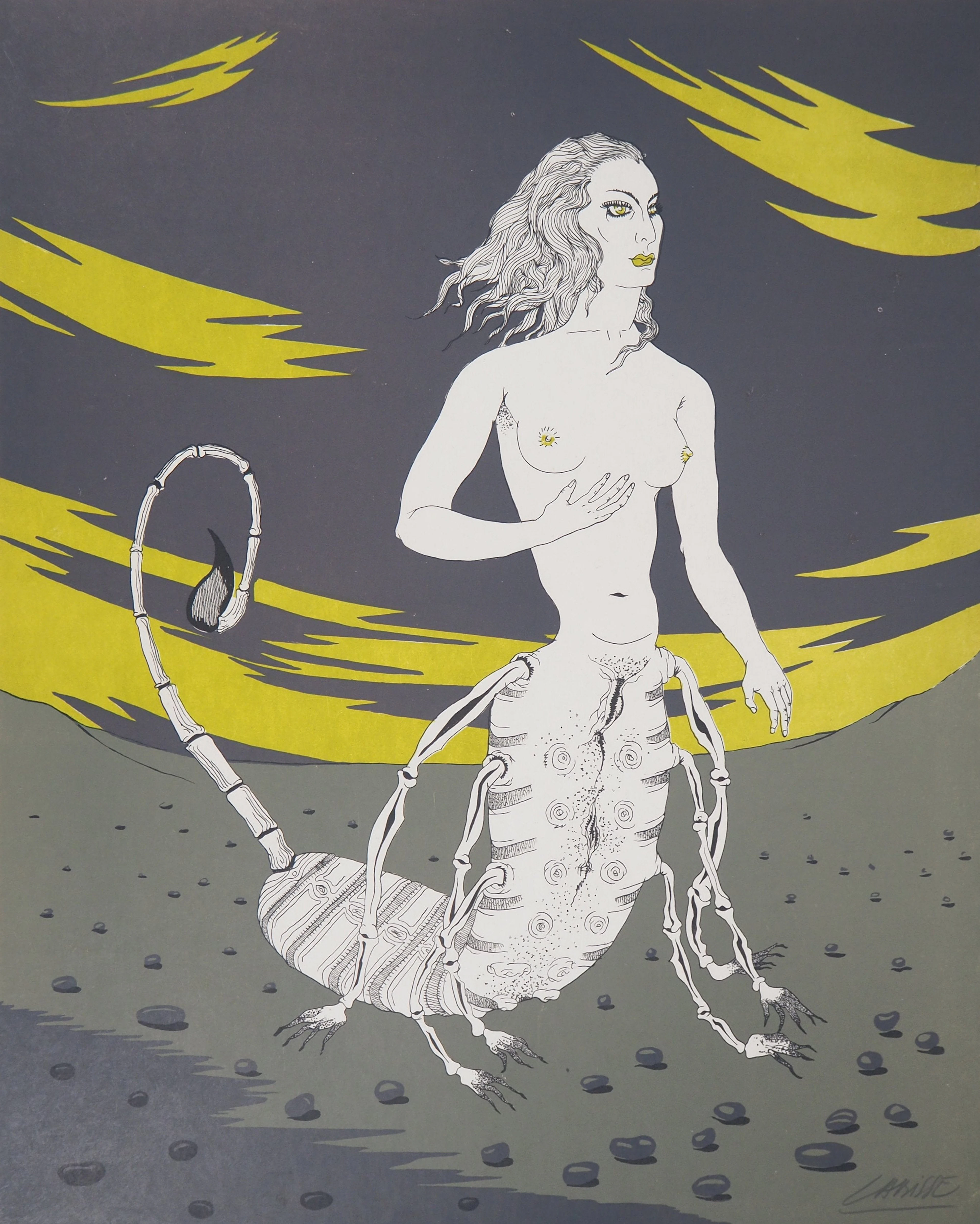 Félix LABISSE : L'Antigone, Lithographie originale, signée