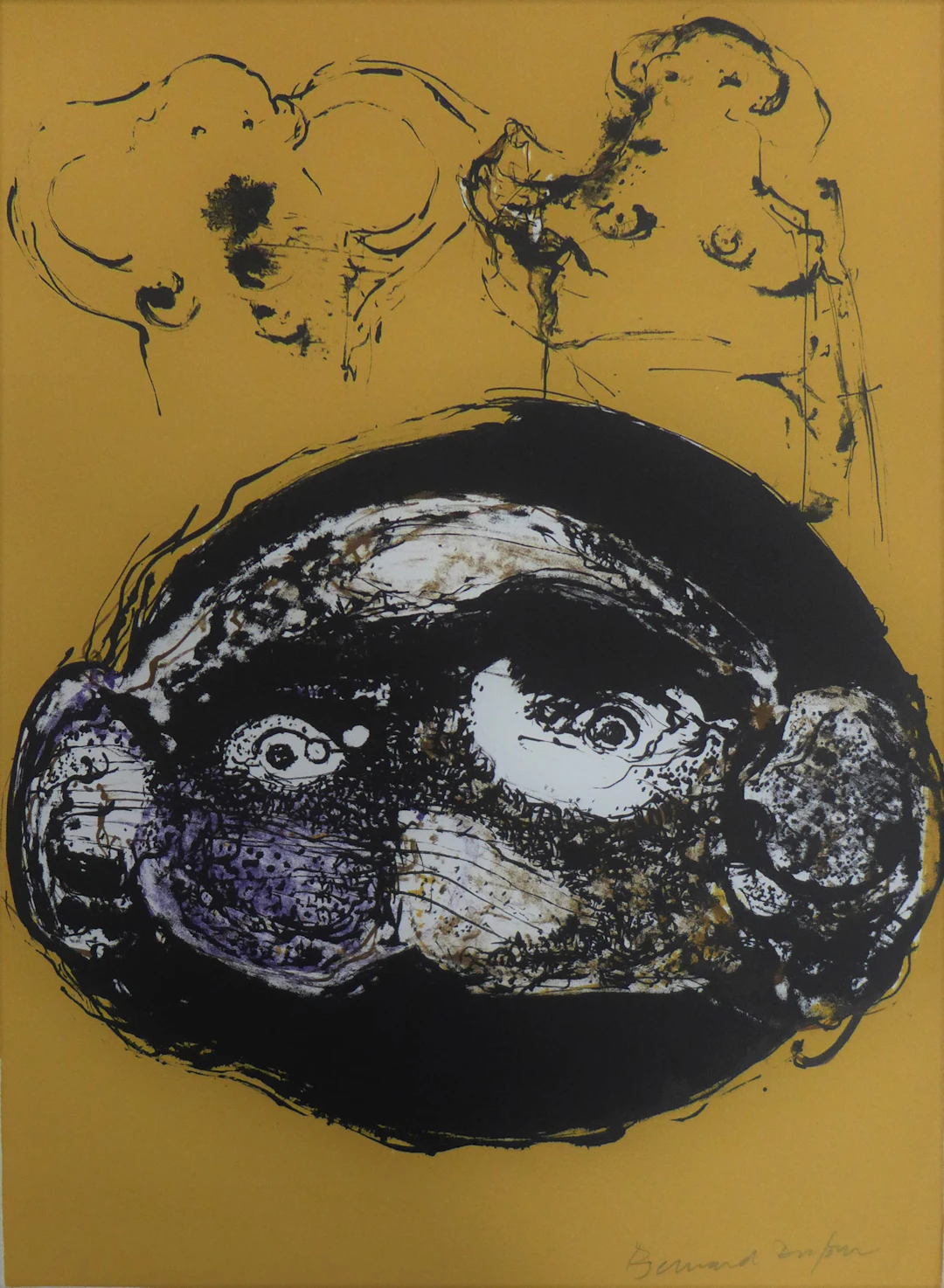 Bernard DUFOUR - Homme Mars, Femme Vénus, 1972 - Lithographie signée au crayon
