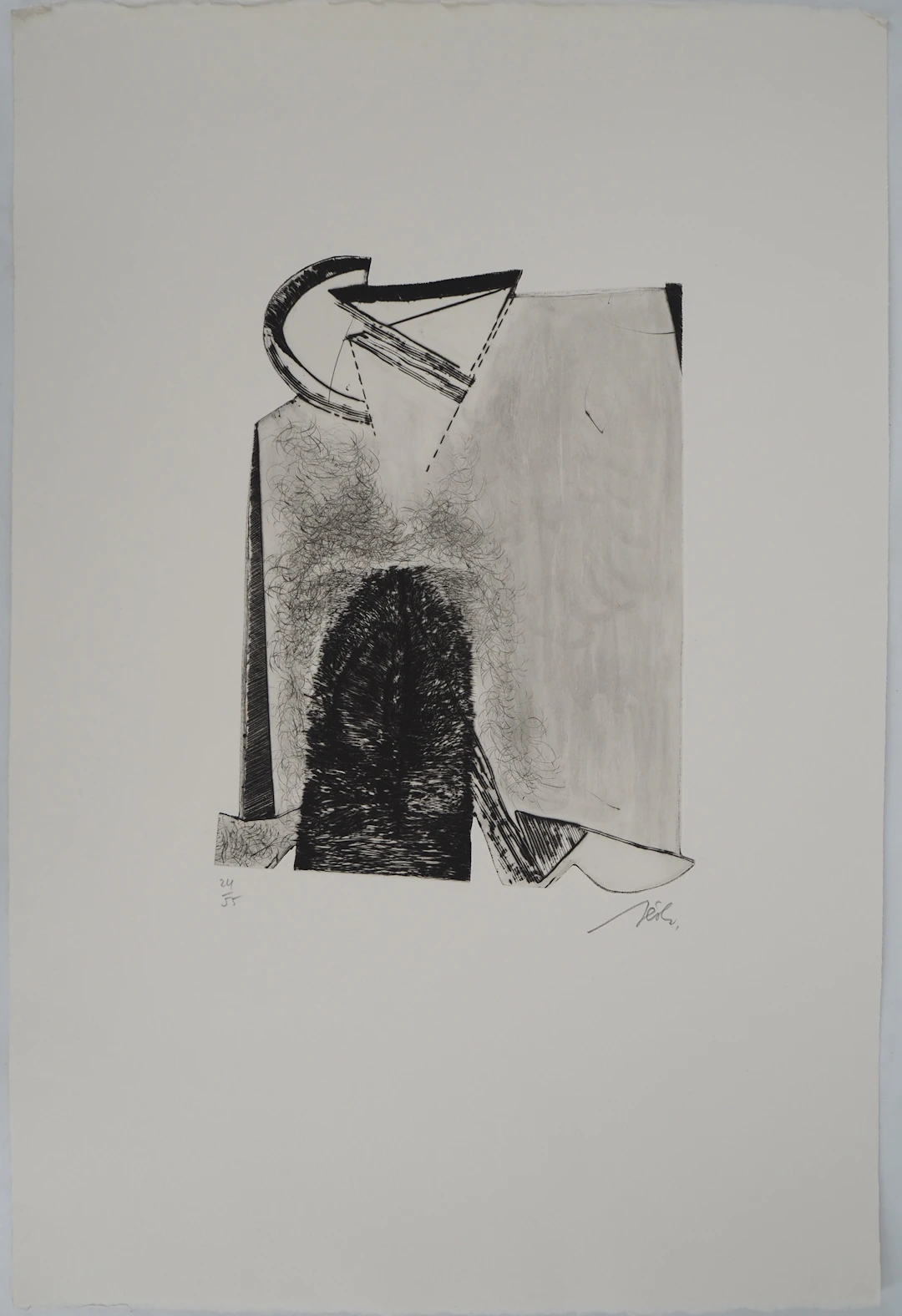 François BÉALU (1932-2020), Cubisme - Gravure sur cuivre originale signée