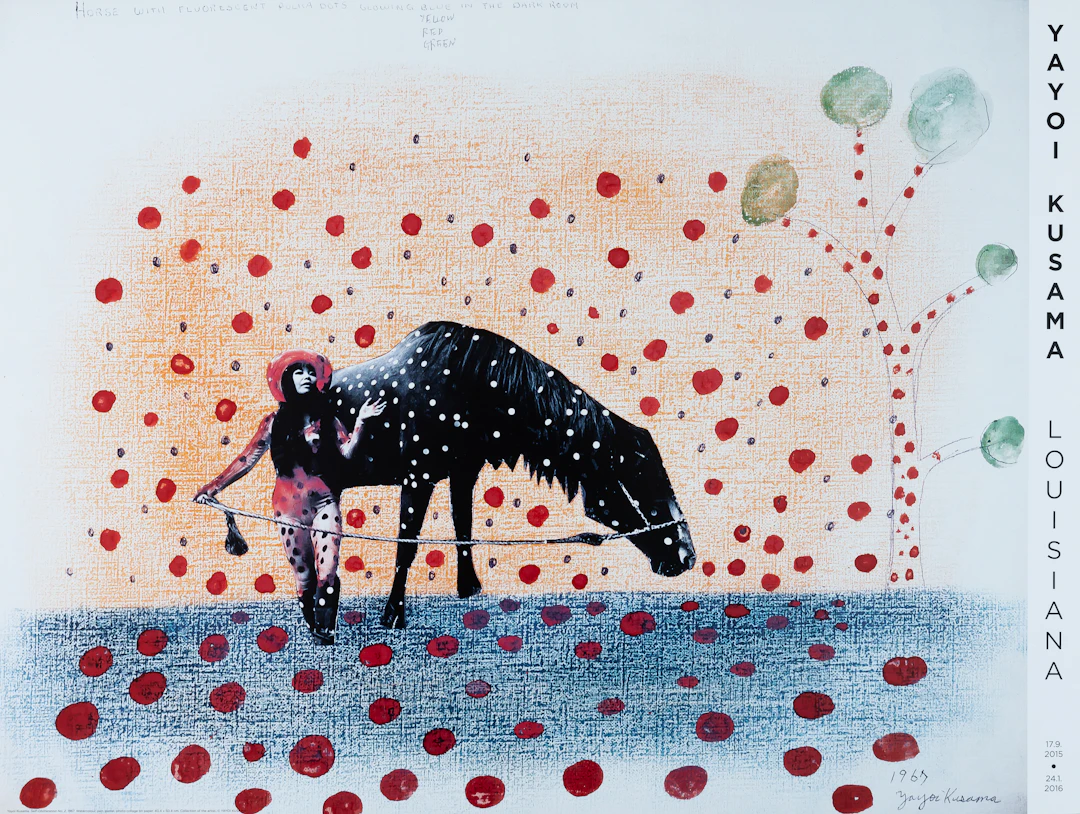 Yayoi KUSAMA : Self-Obliteration - Affiche originale signée