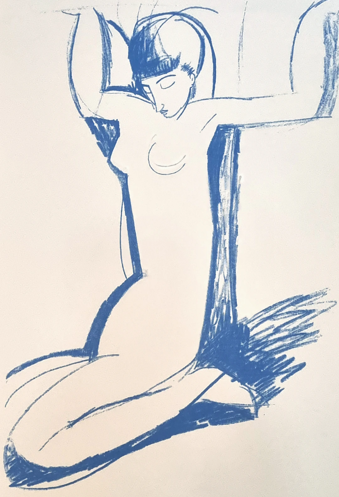 Amedeo Modigliani (d’après), Cariatide, sérigraphie, vers 1995
