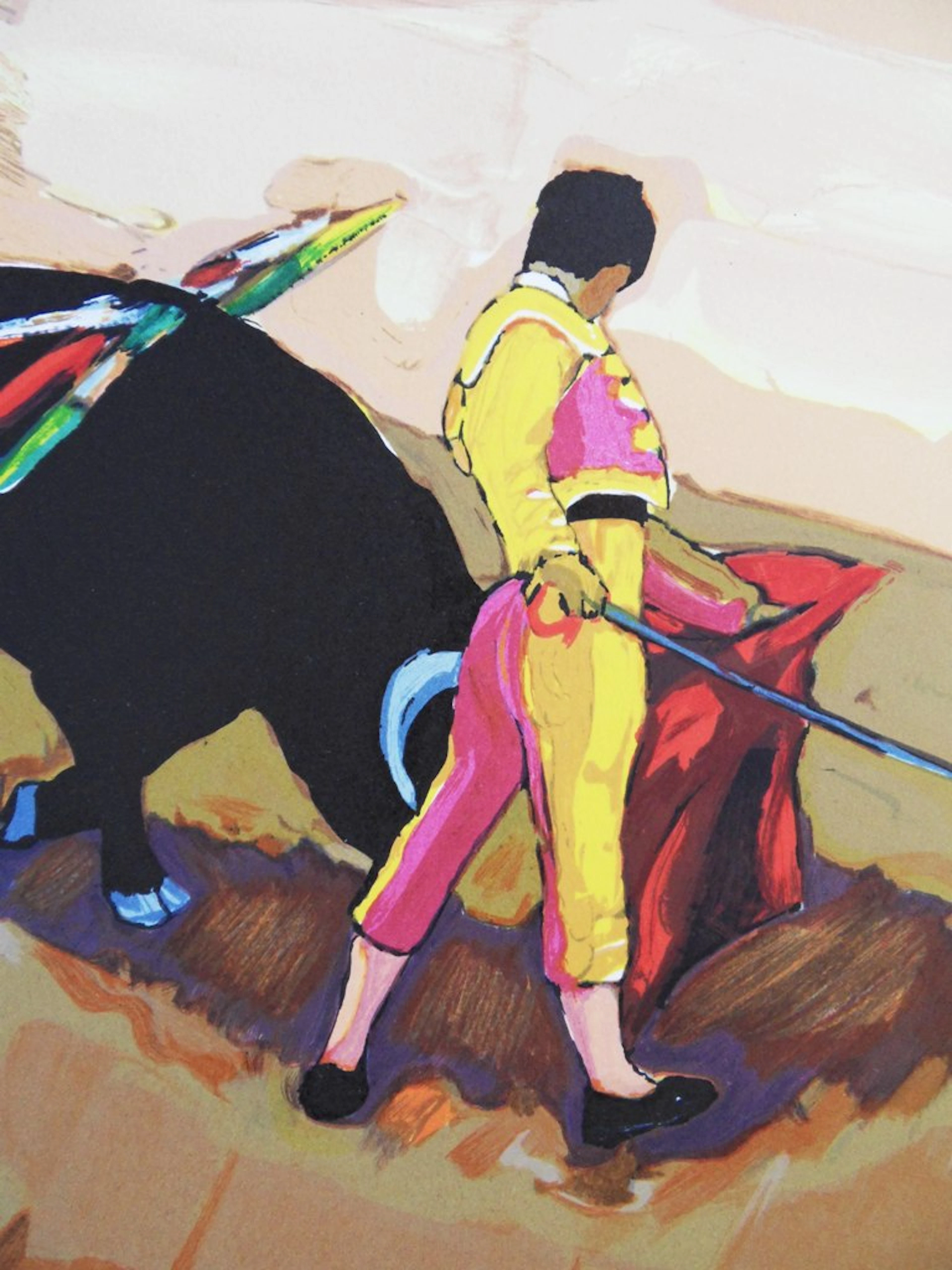 Jean-Claude QUILICI - Toréador - Lithographie signée au crayon