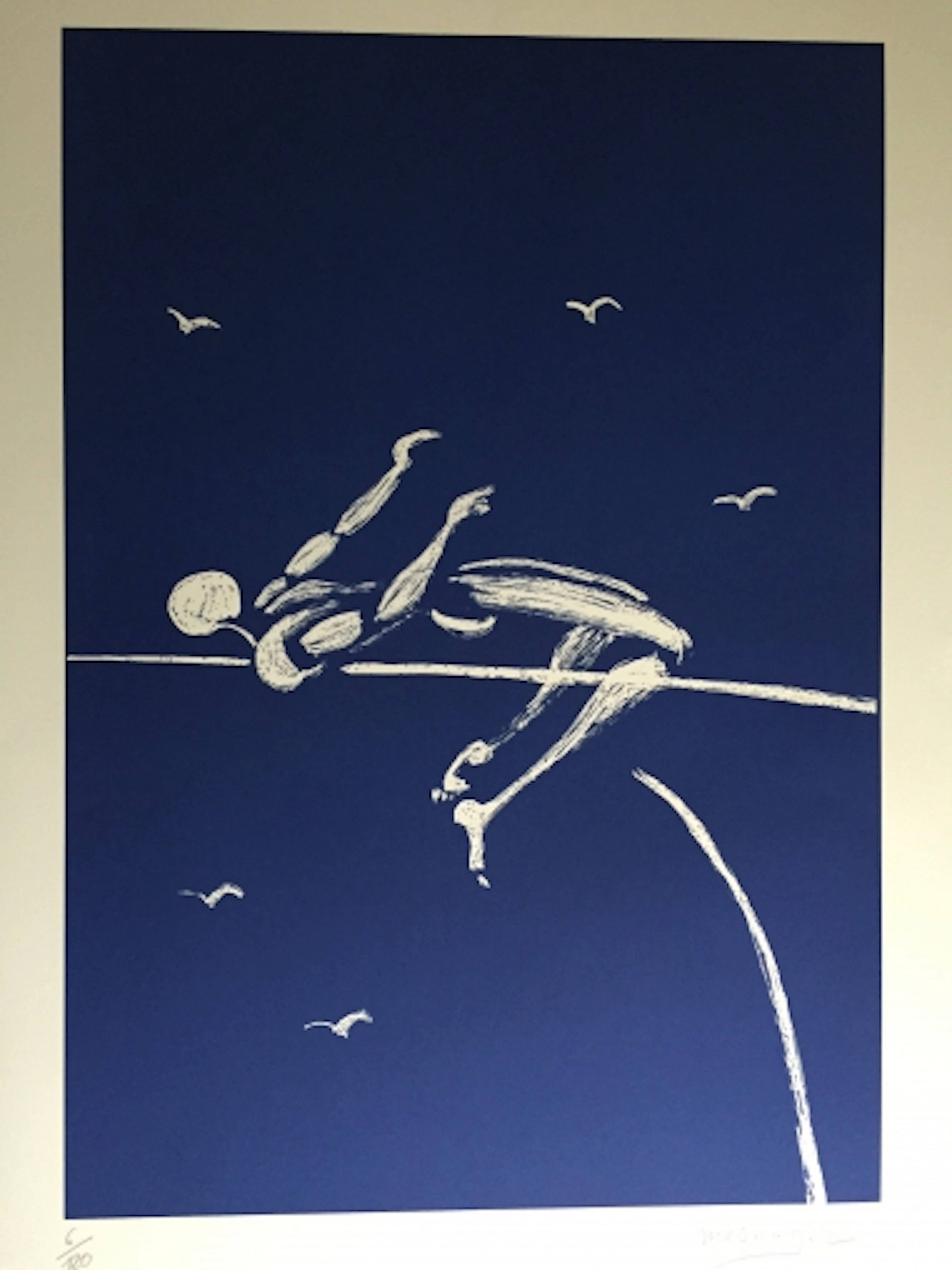 Jérôme MESNAGER - Saut en hauteur, 2014, Lithographie