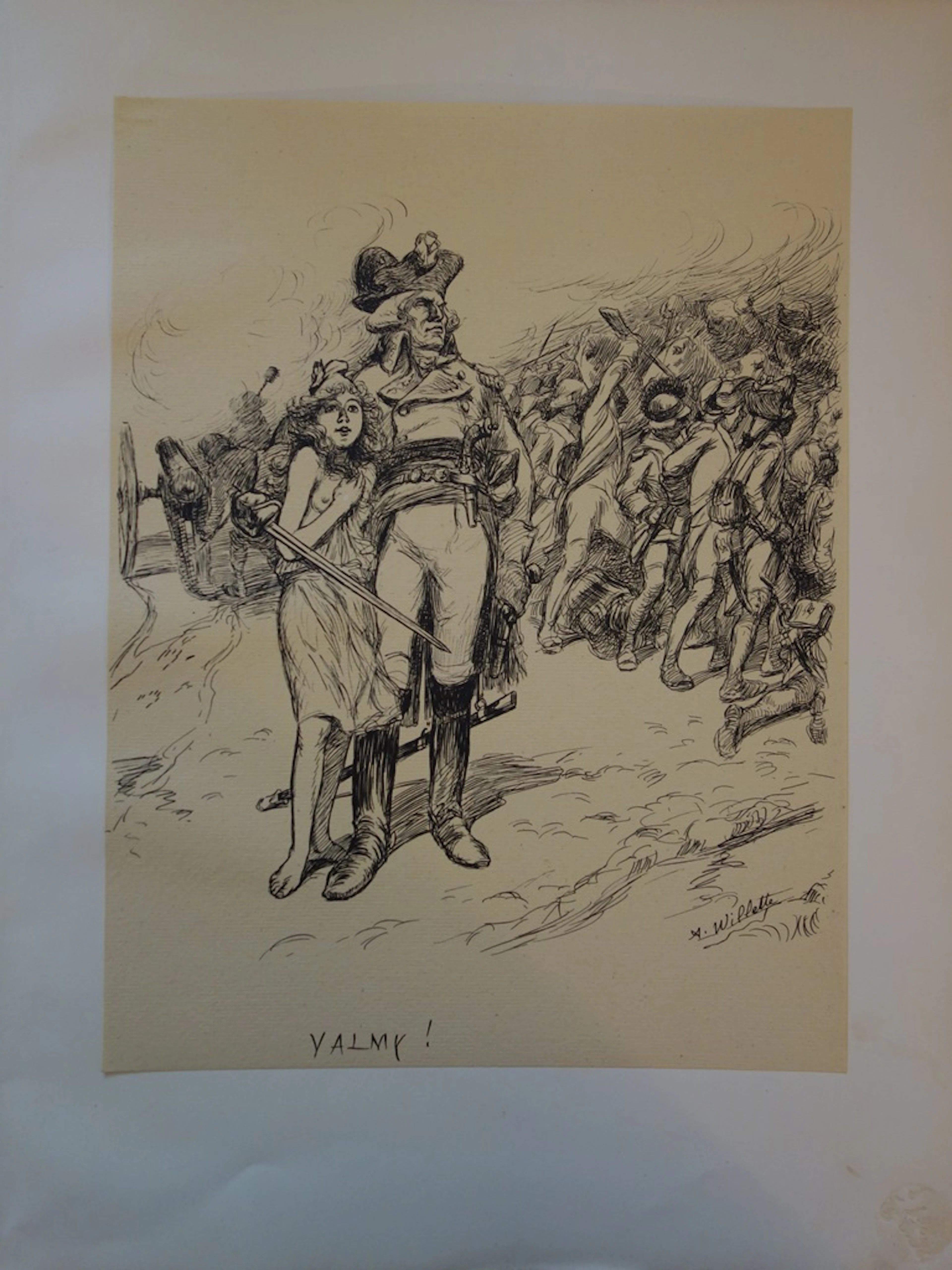 A. Willette - Valmy, Lithographie originale signée (1897)