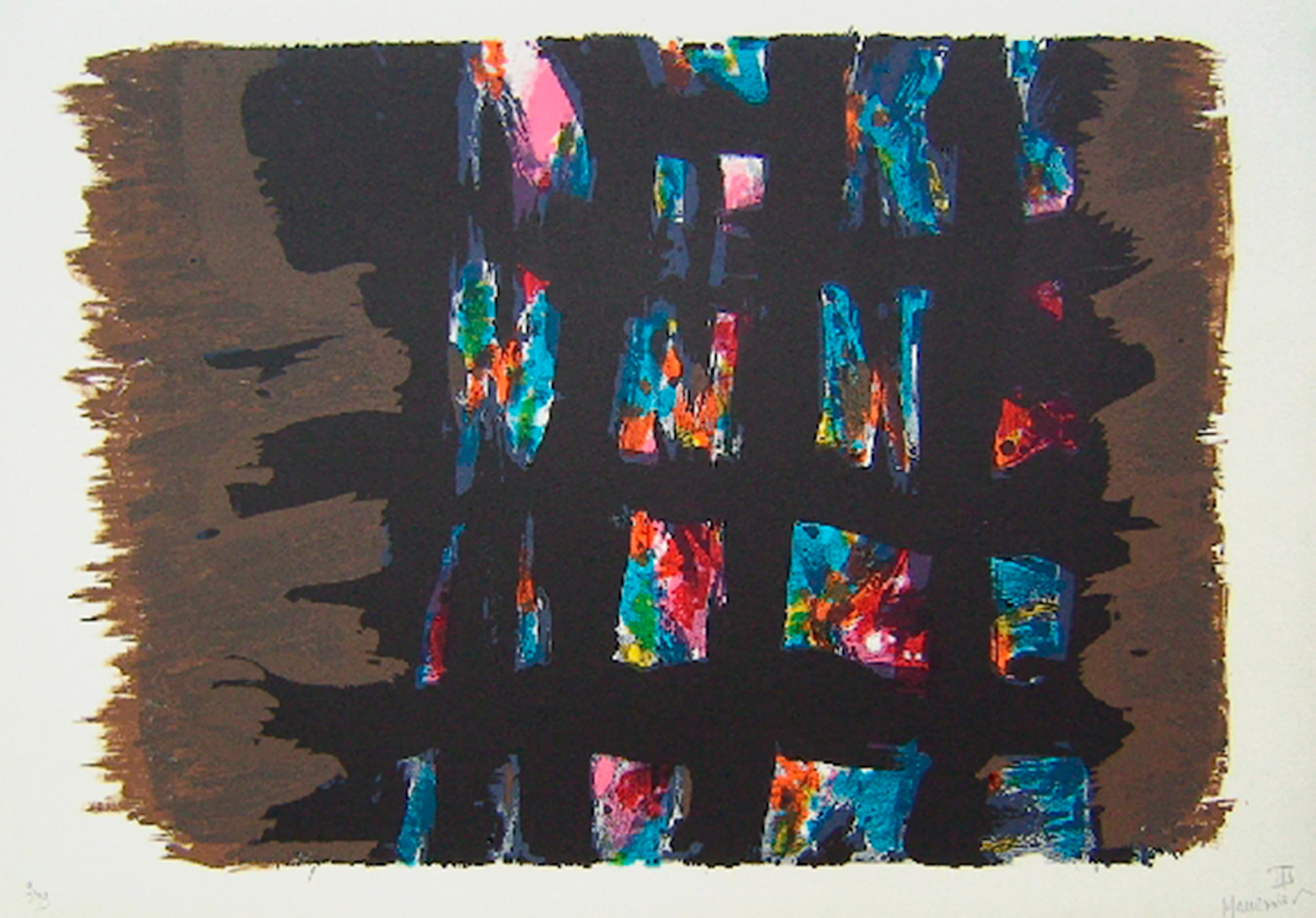 Alfred MANESSIER - Suite de Pâques, l’emprisonnement 1978, lithographie