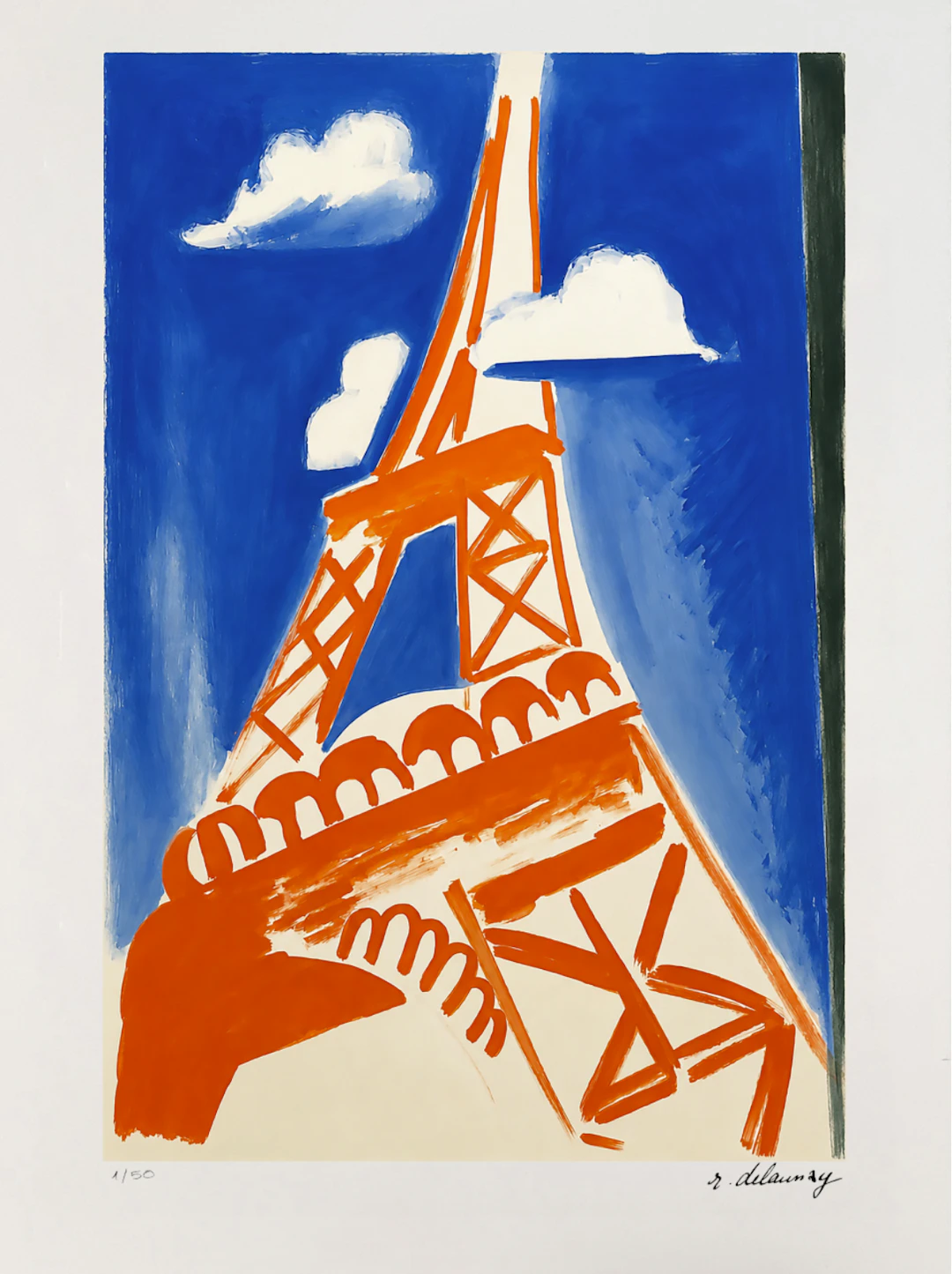 Robert Delaunay (d’après), Tours Eiffel, sérigraphie sur Arches