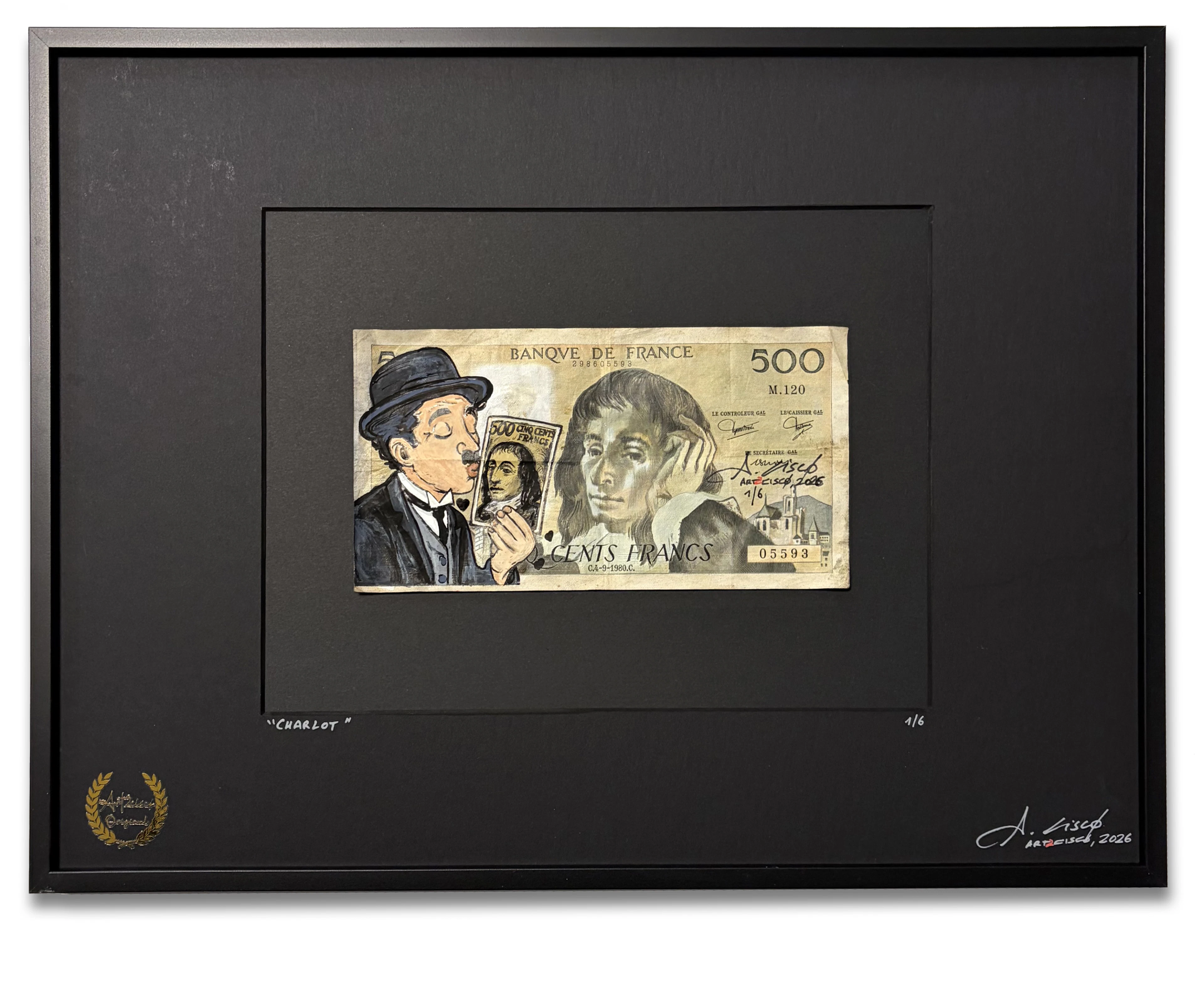 Cisco - CHARLOT, 2026 - Acrylique sur billet