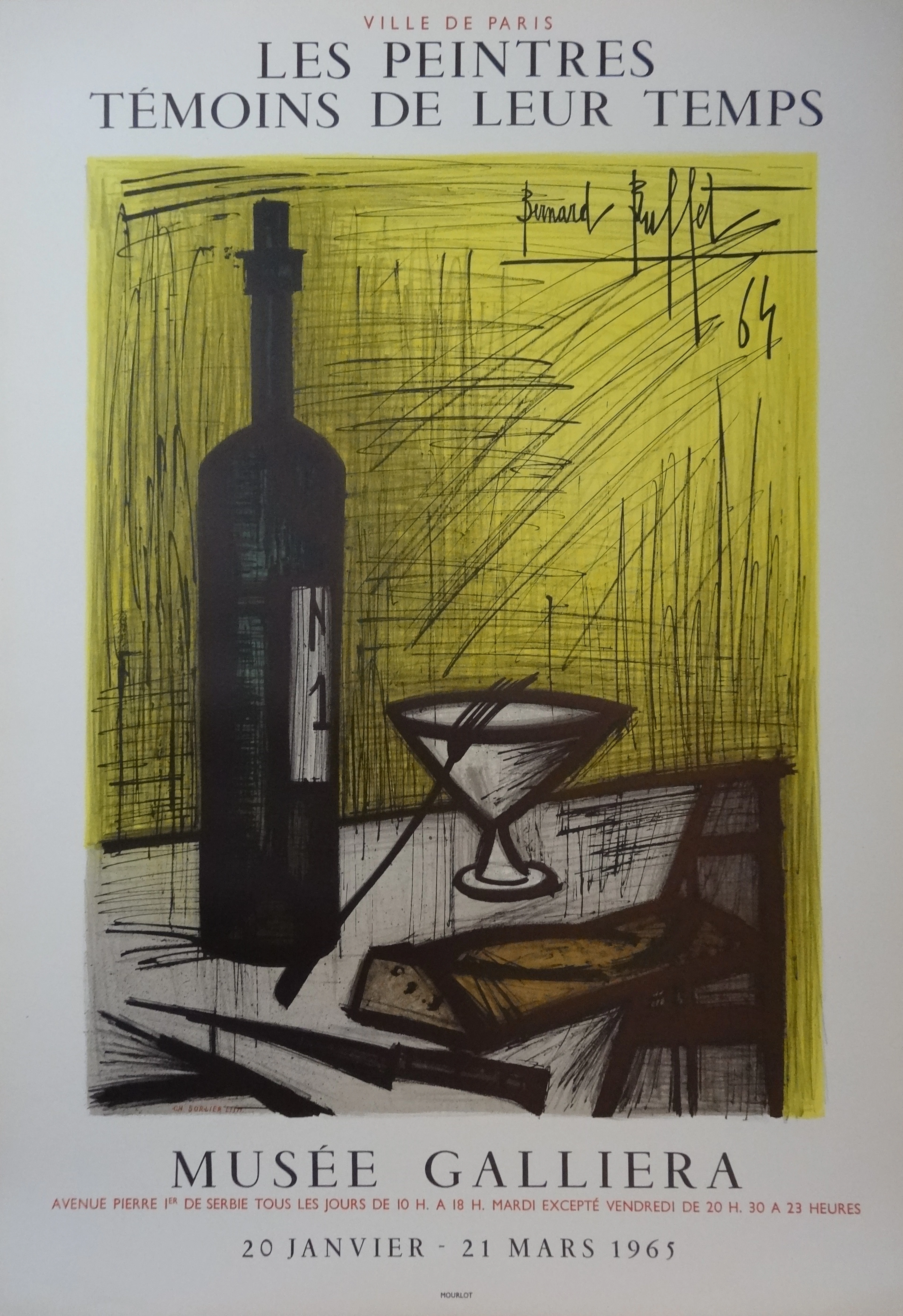 Bernard BUFFET - Le Pain et La Vie, Affiche lithographique