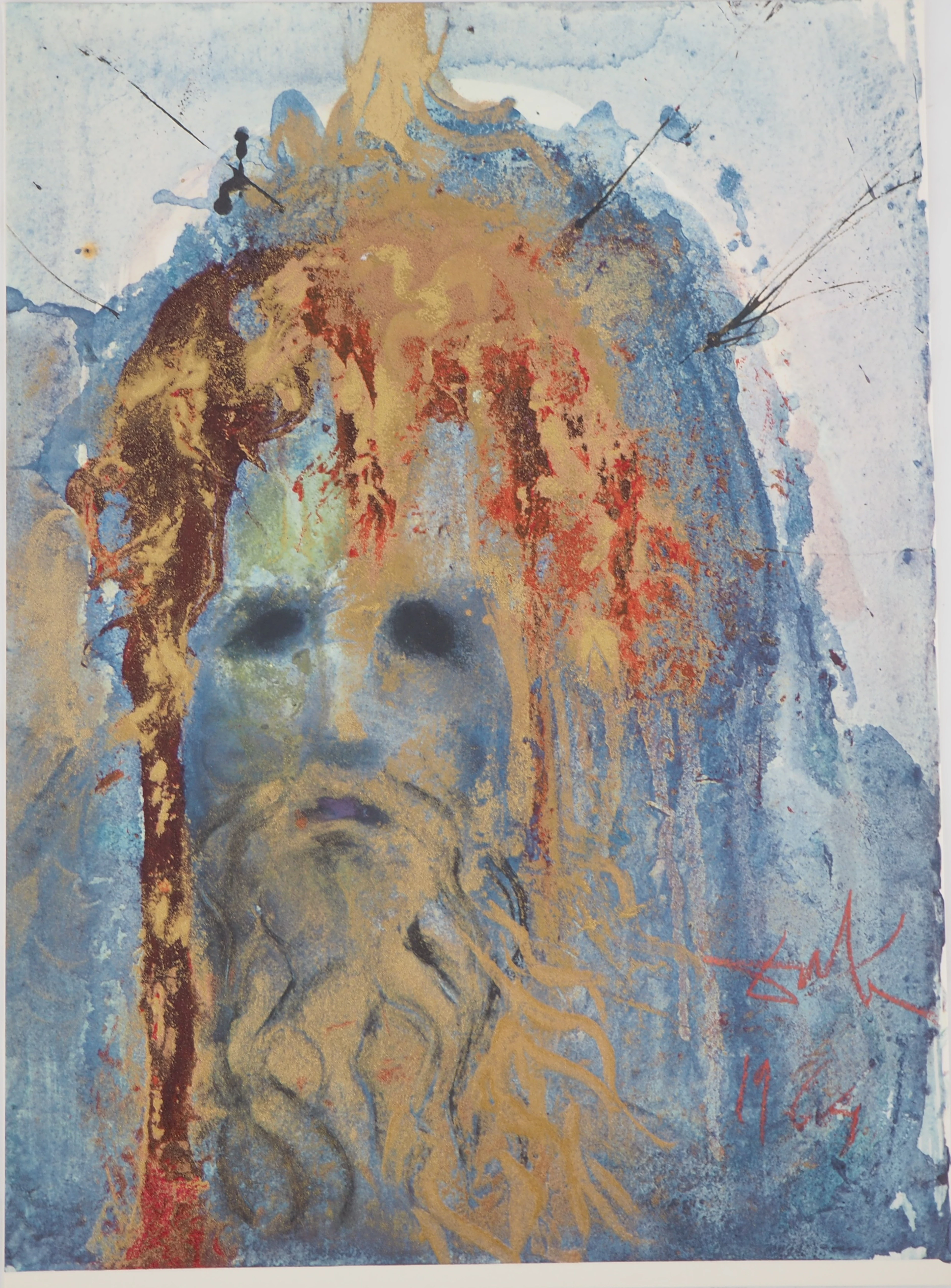 Salvador DALI : Biblia Sacra - Nabuchodonosor roi de Babylonie - Lithographie
