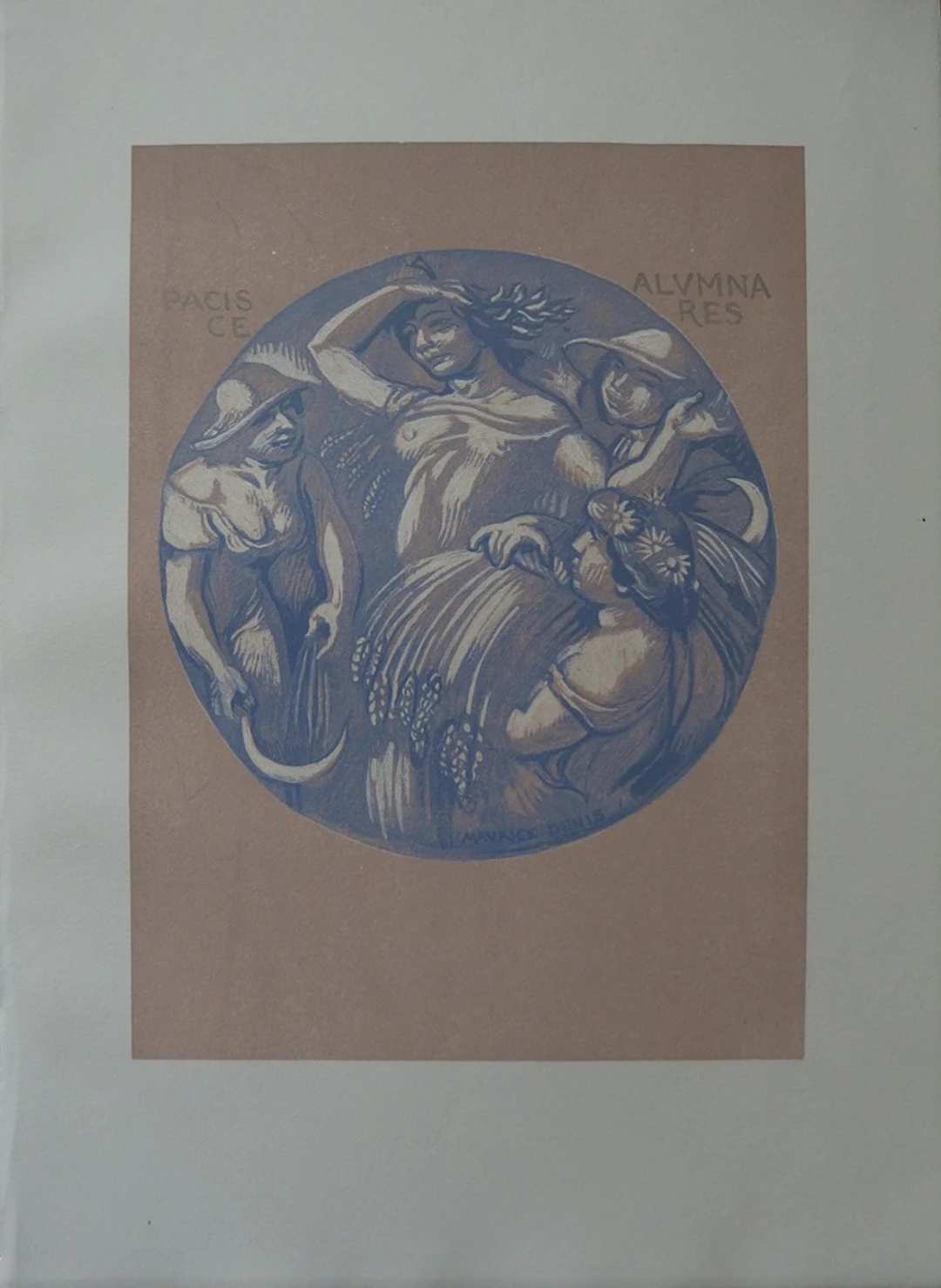 Maurice DENIS - La Paix et Cérès, Gravure originale