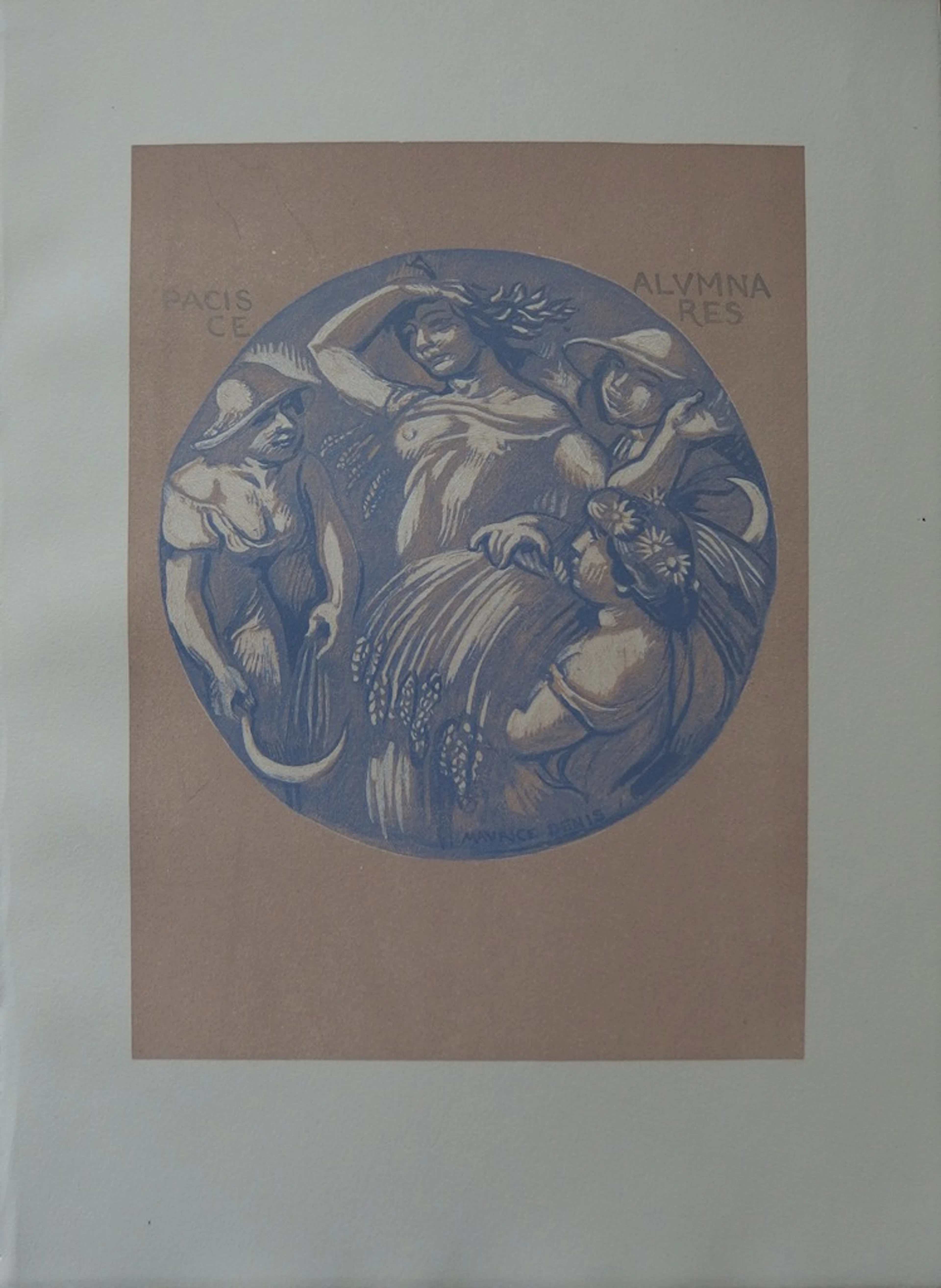 Maurice DENIS - La Paix et Cérès, Gravure originale