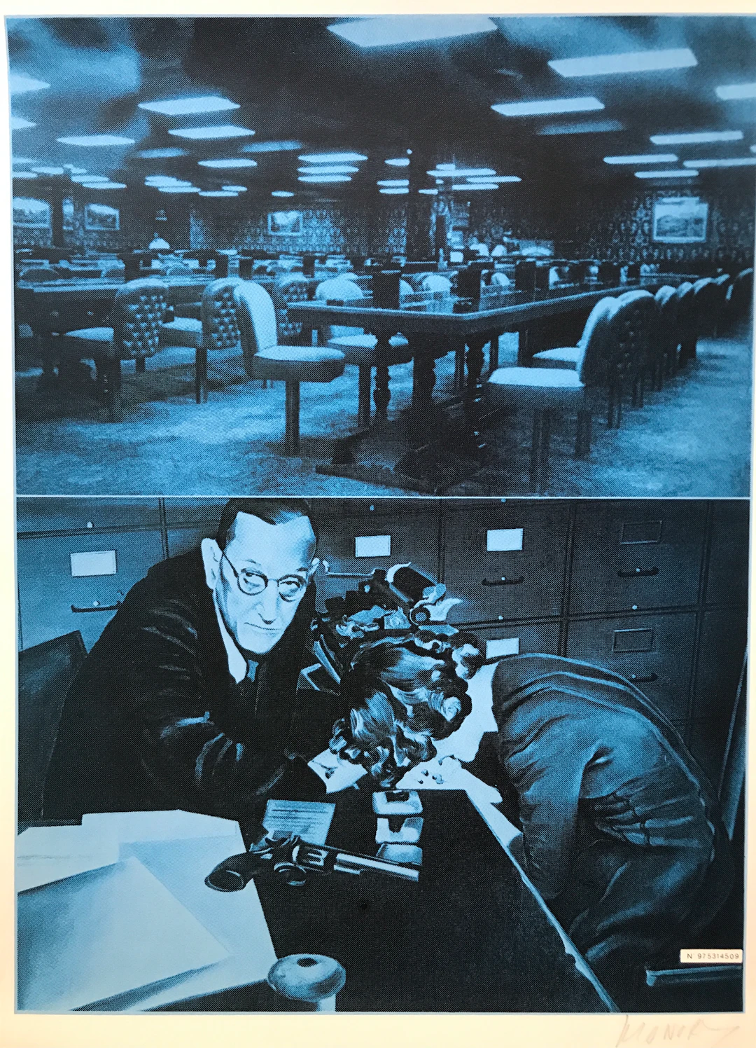 Jacques MONORY - USA Justice, 1976 - Sérigraphie signée au crayon