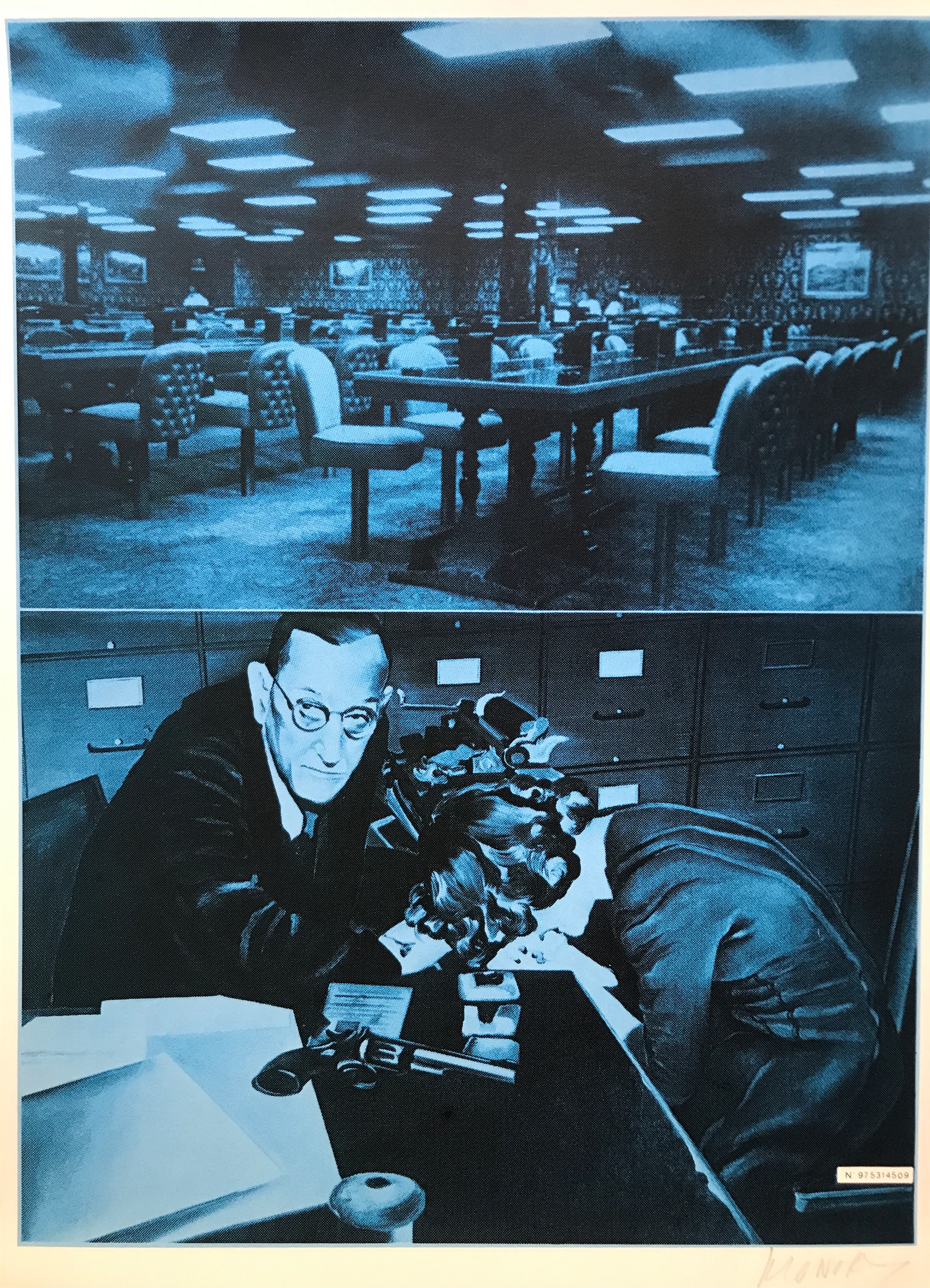 Jacques MONORY - USA Justice, 1976 - Sérigraphie signée au crayon