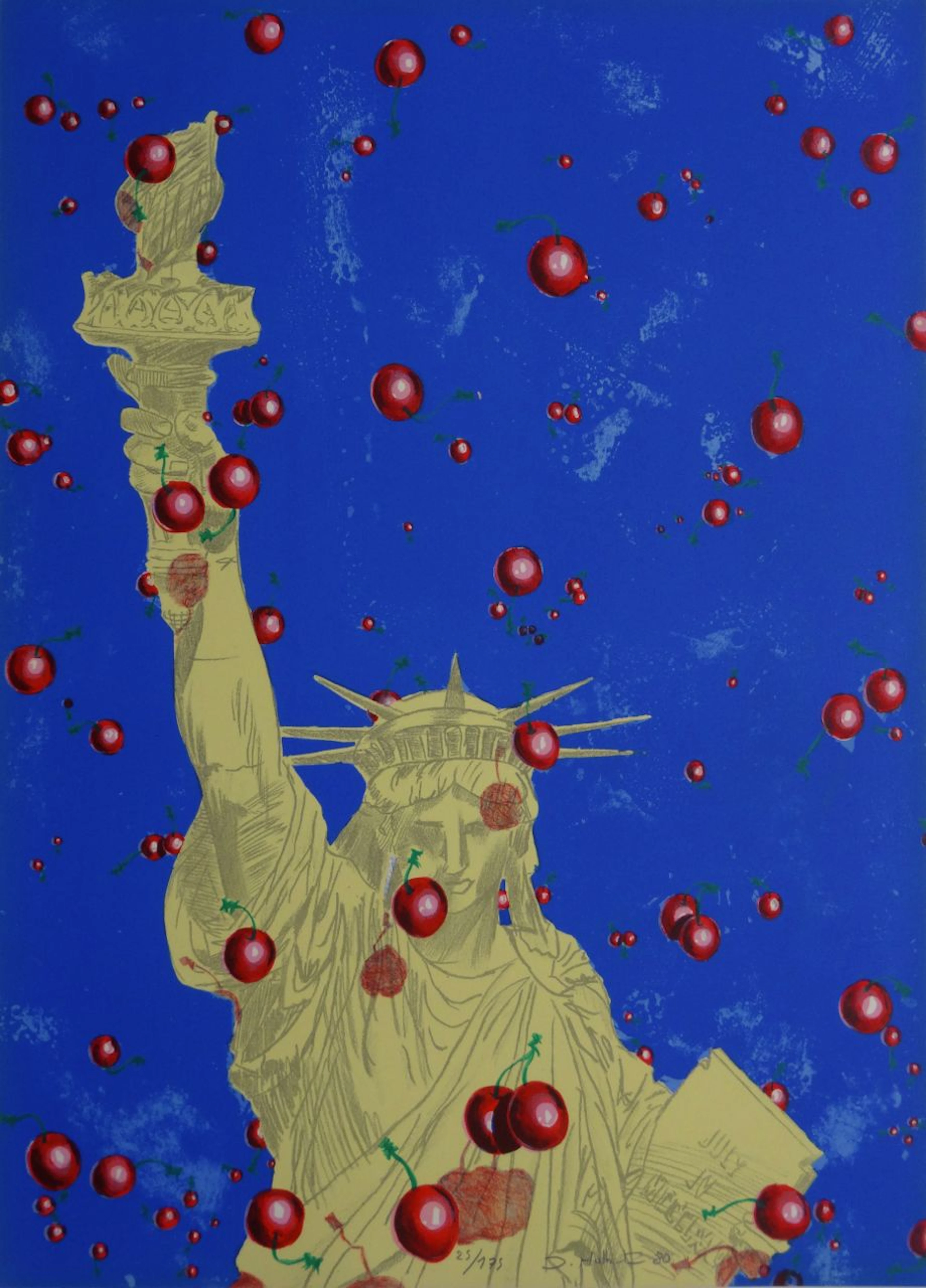 Jacques HALBERT - Liberty, 1980 - Lithographie