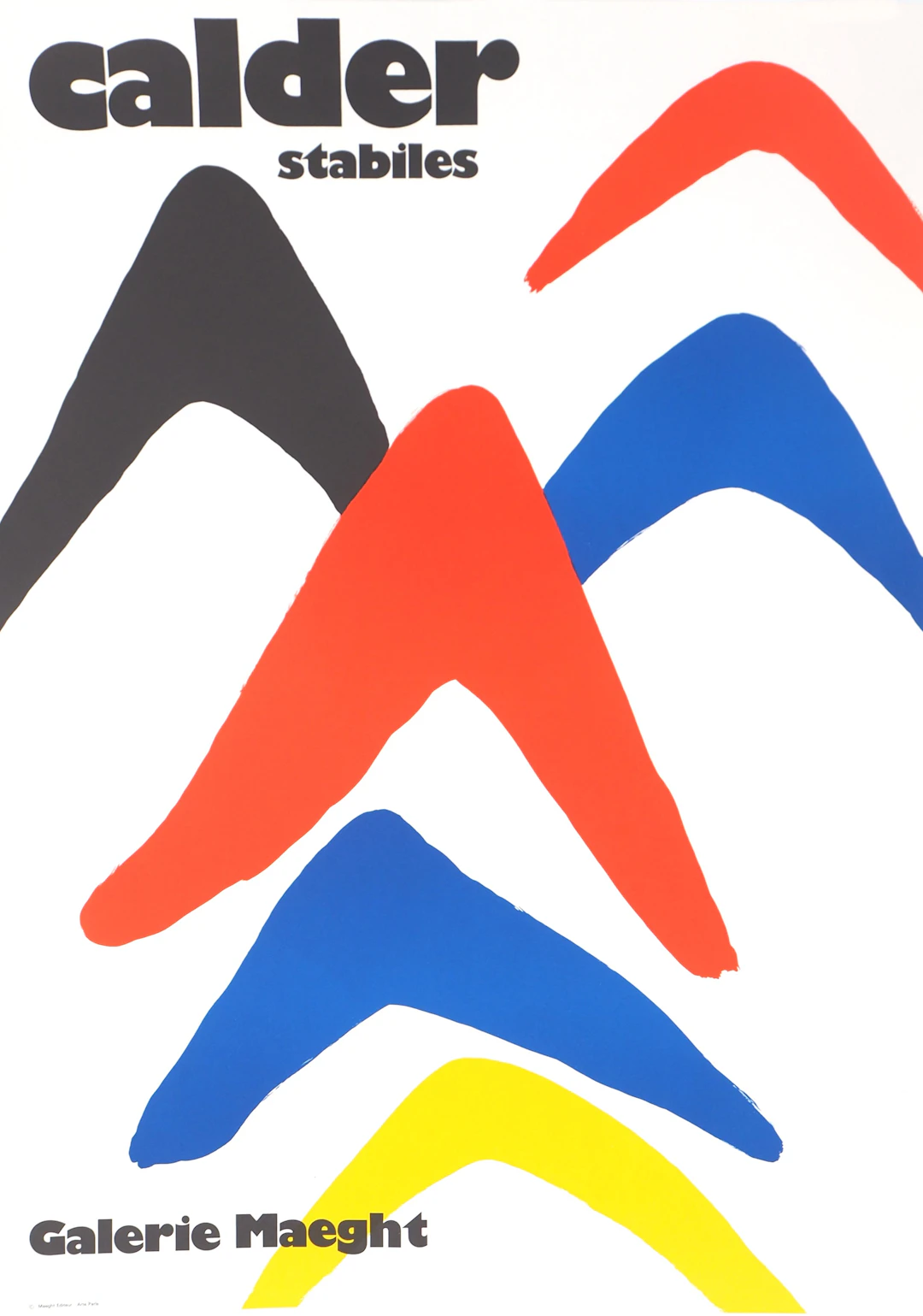 Alexander CALDER : Stabiles - Lithographie originale