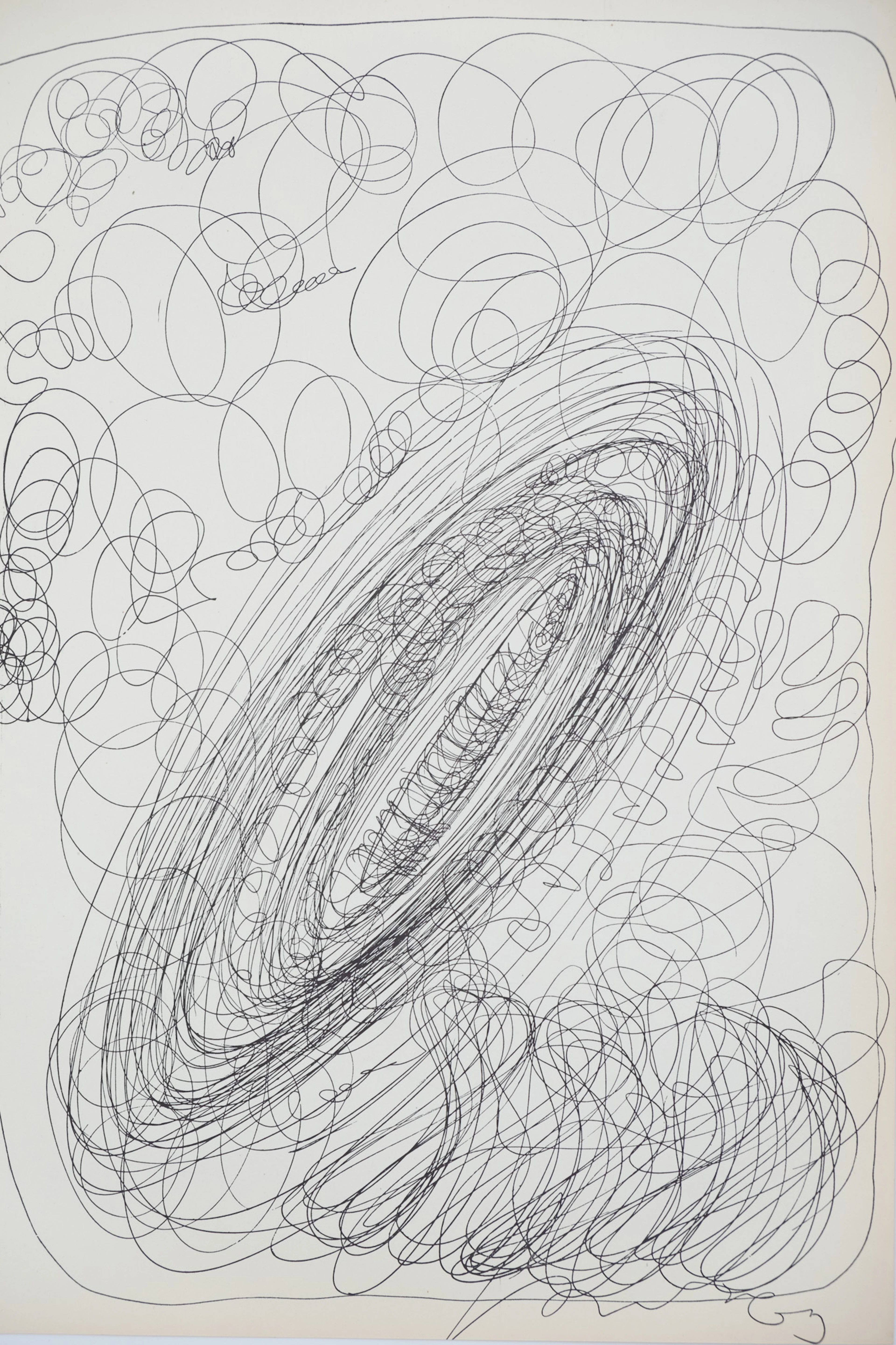 Lucio FONTANA : La chose impossible - Lithographie signée