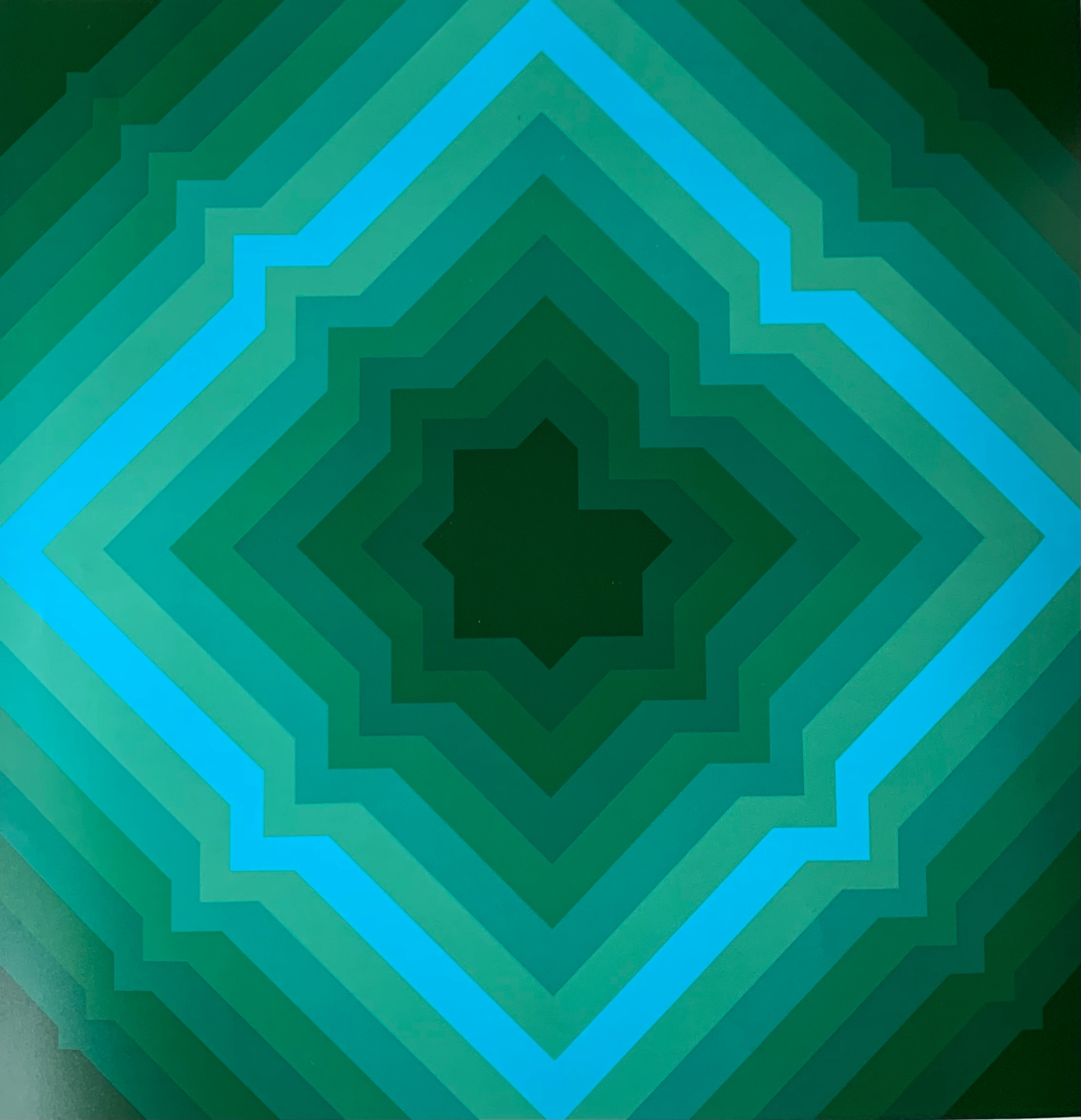 Jim BIRD - Tribute to Vasarely 1, 1972 - Photolithographie