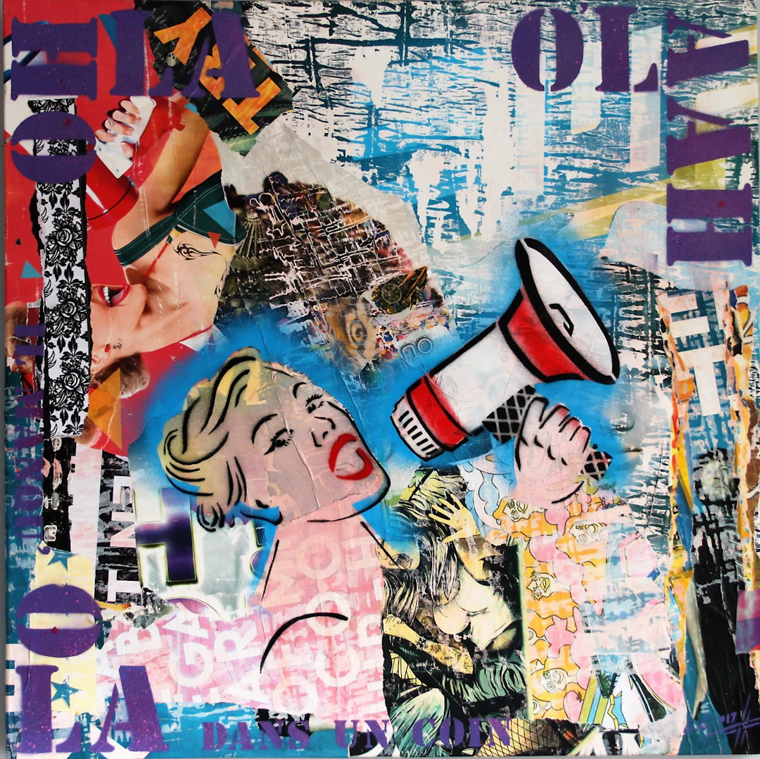 Christophe STOUVENEL - Il Manque Ola (dans un coin) , 2017 - Collage
