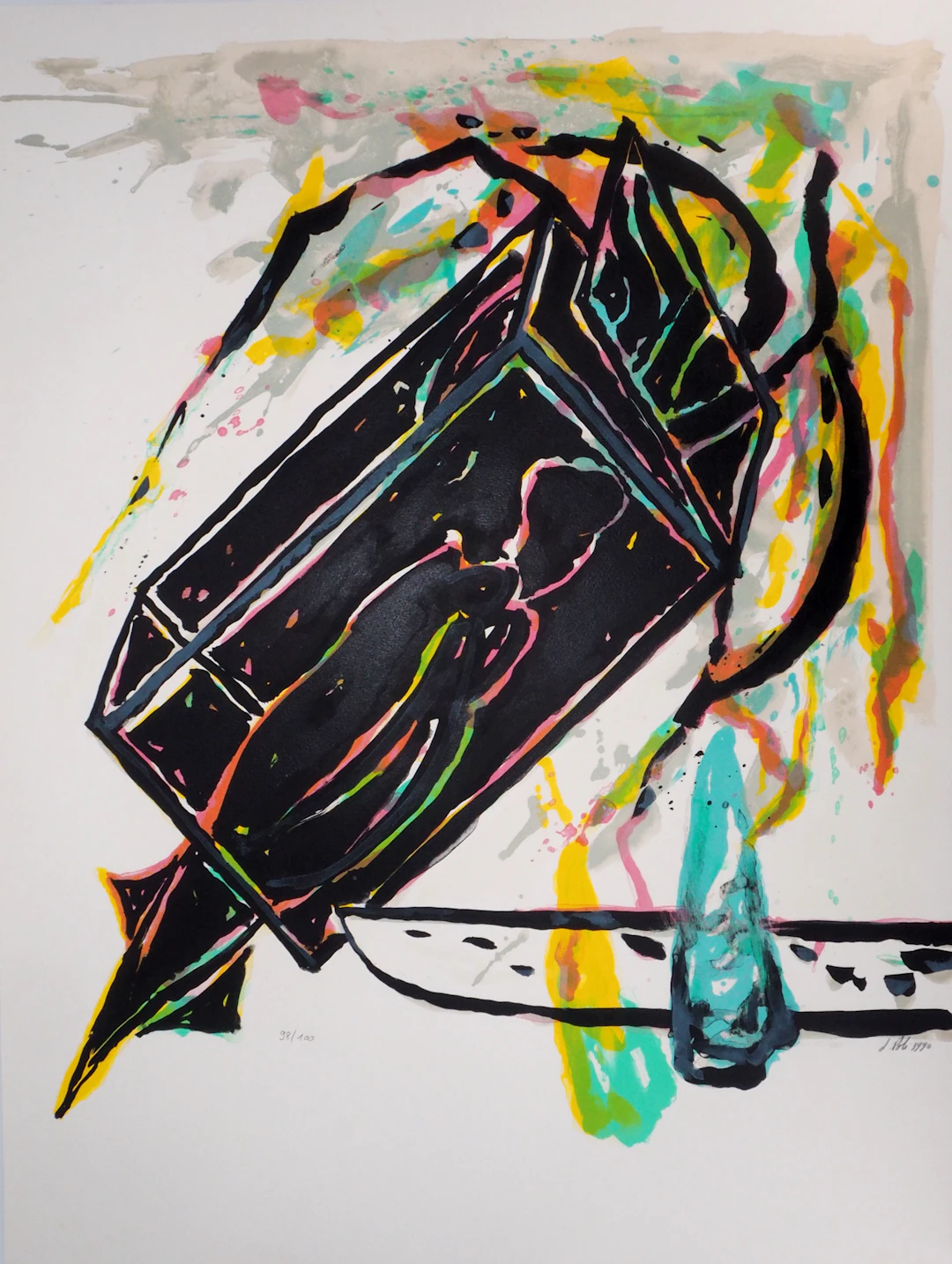 Jacques POLI : Cohérence l'espace - Lithographie originale signée