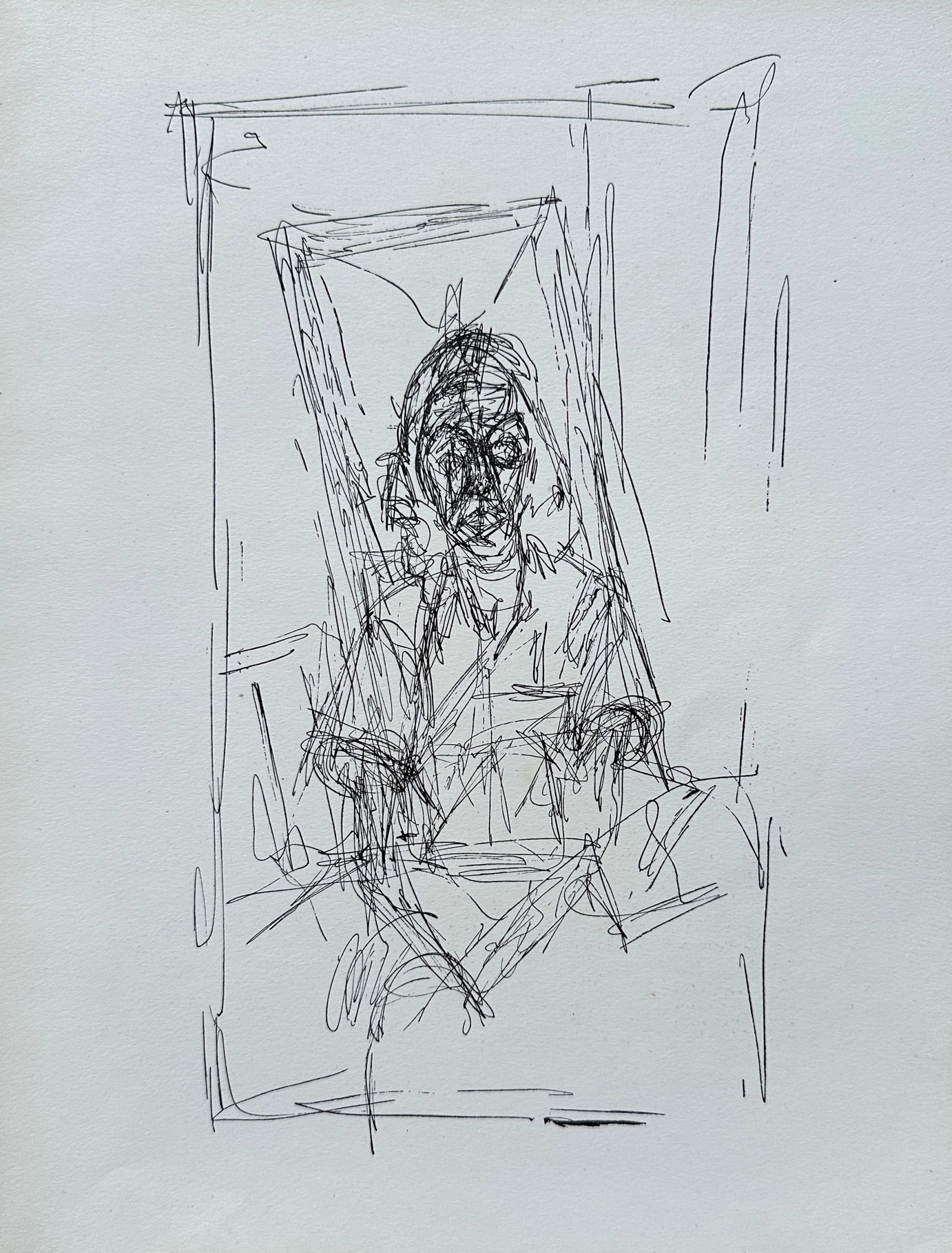 Alberto GIACOMETTI - Portrait, 1956 - Lithographie