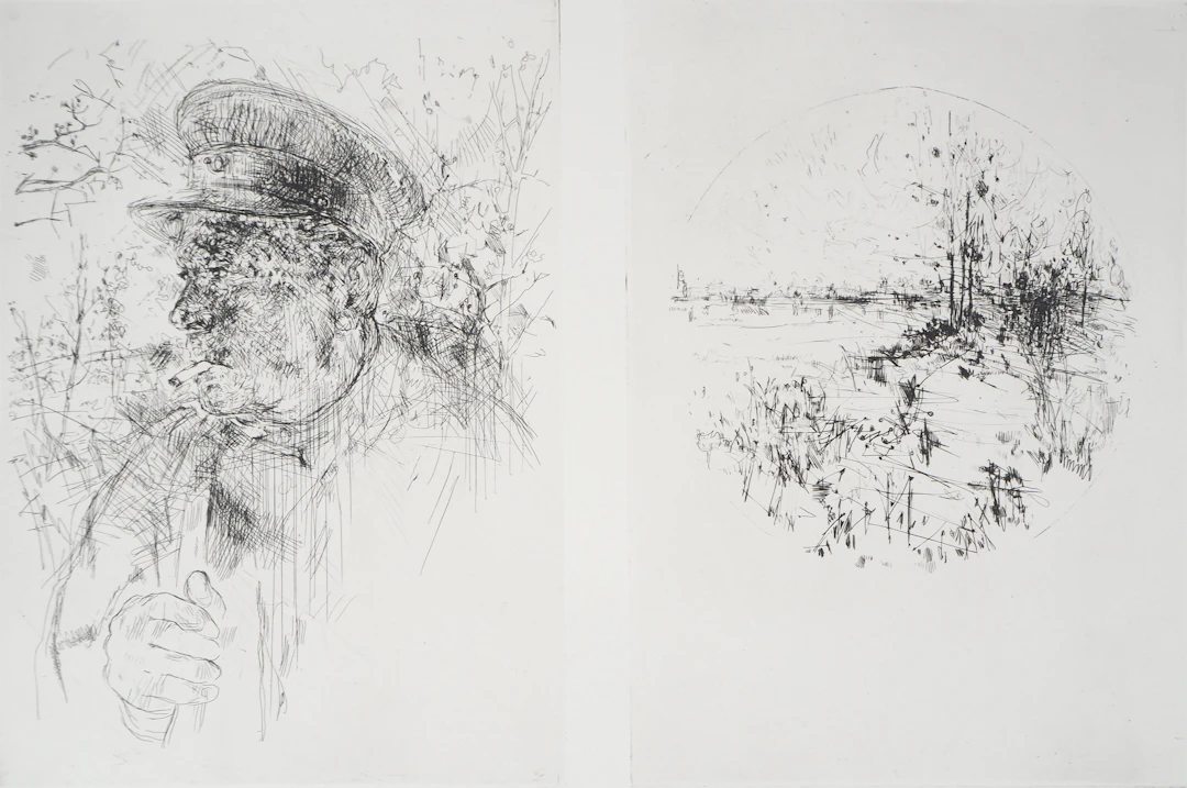 Yves Jean COMMERE : Univers des champs - Gravure originale signée