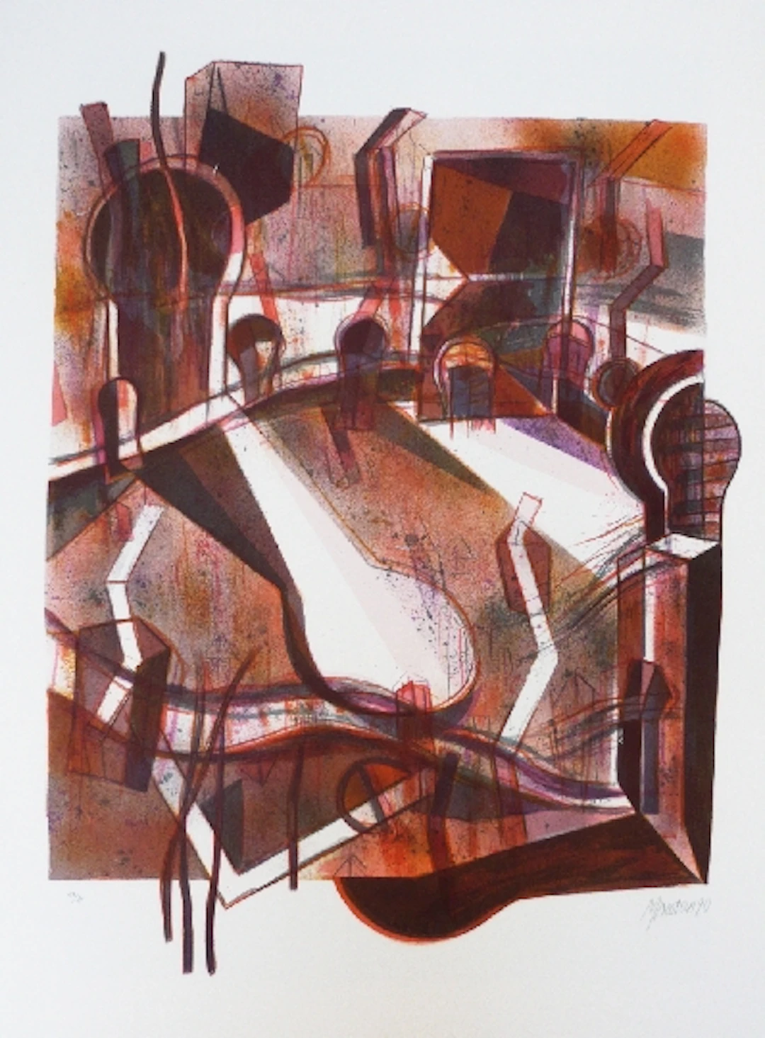 Gabriel MACOTELA - Interior y otono, lithographie originale