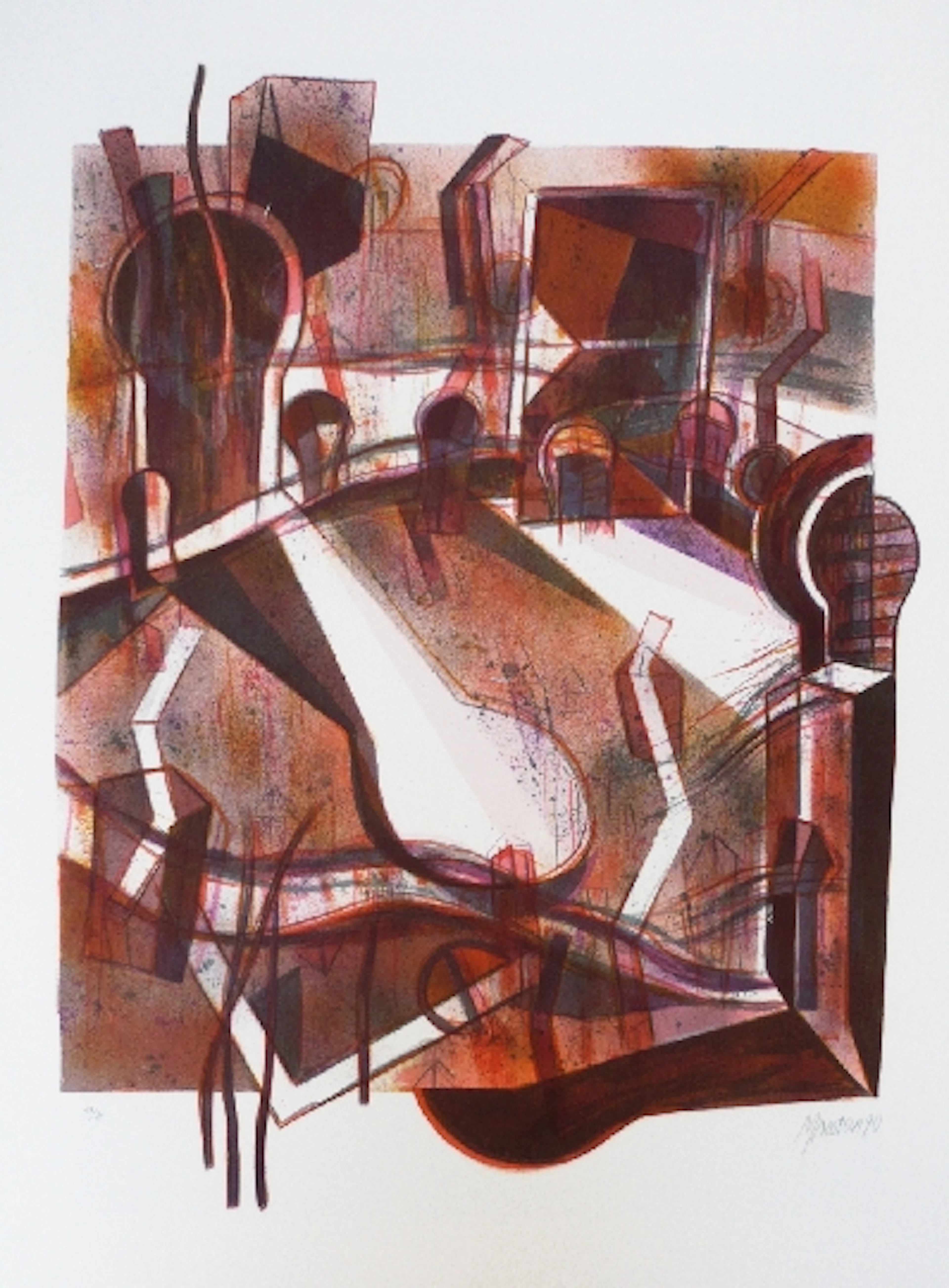 Gabriel MACOTELA - Interior y otono, lithographie originale
