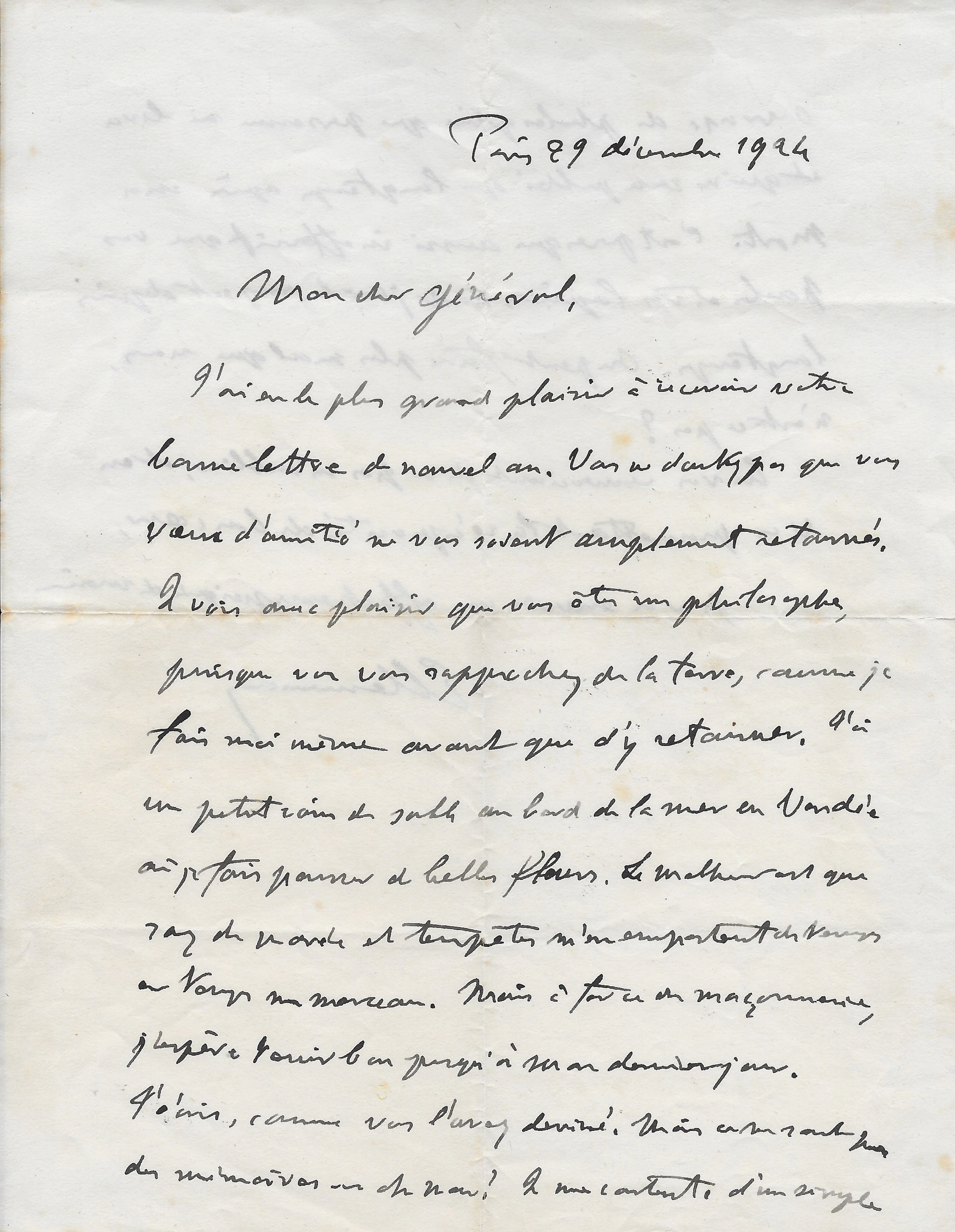 Georges CLEMENCEAU - Lettre autographe signée