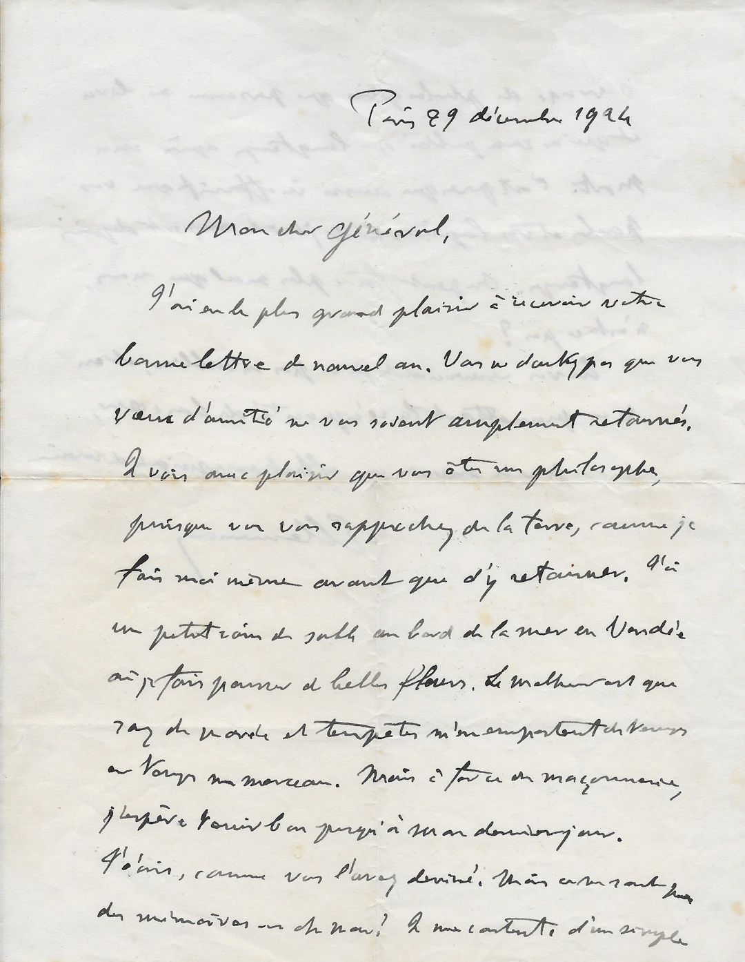 Georges CLEMENCEAU - Lettre autographe signée
