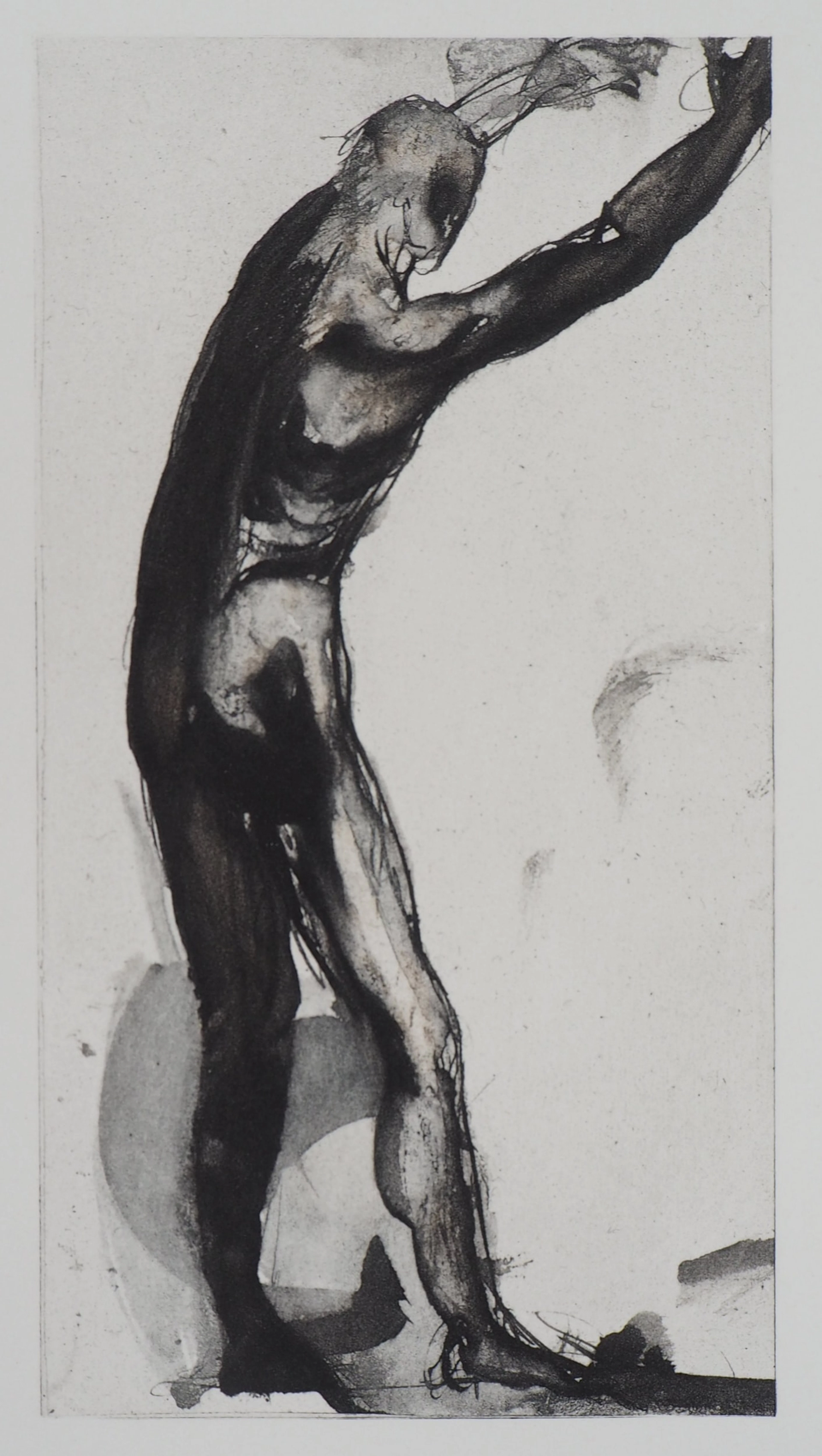 Auguste RODIN : Homme en noir, Gravure