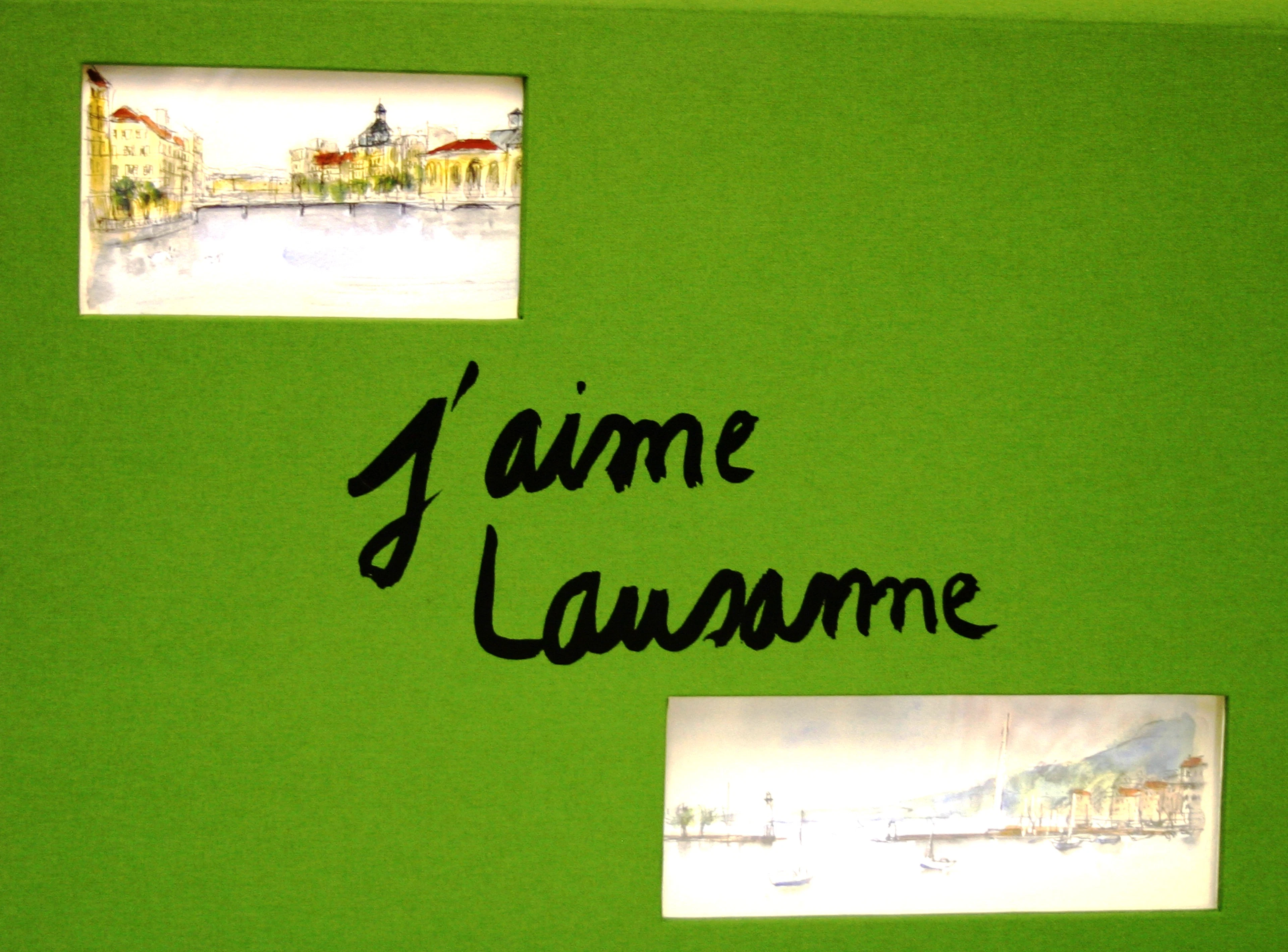 Véronique GERMANIER - J’aime Lausanne, 2008 - Illustré par des aquarelles