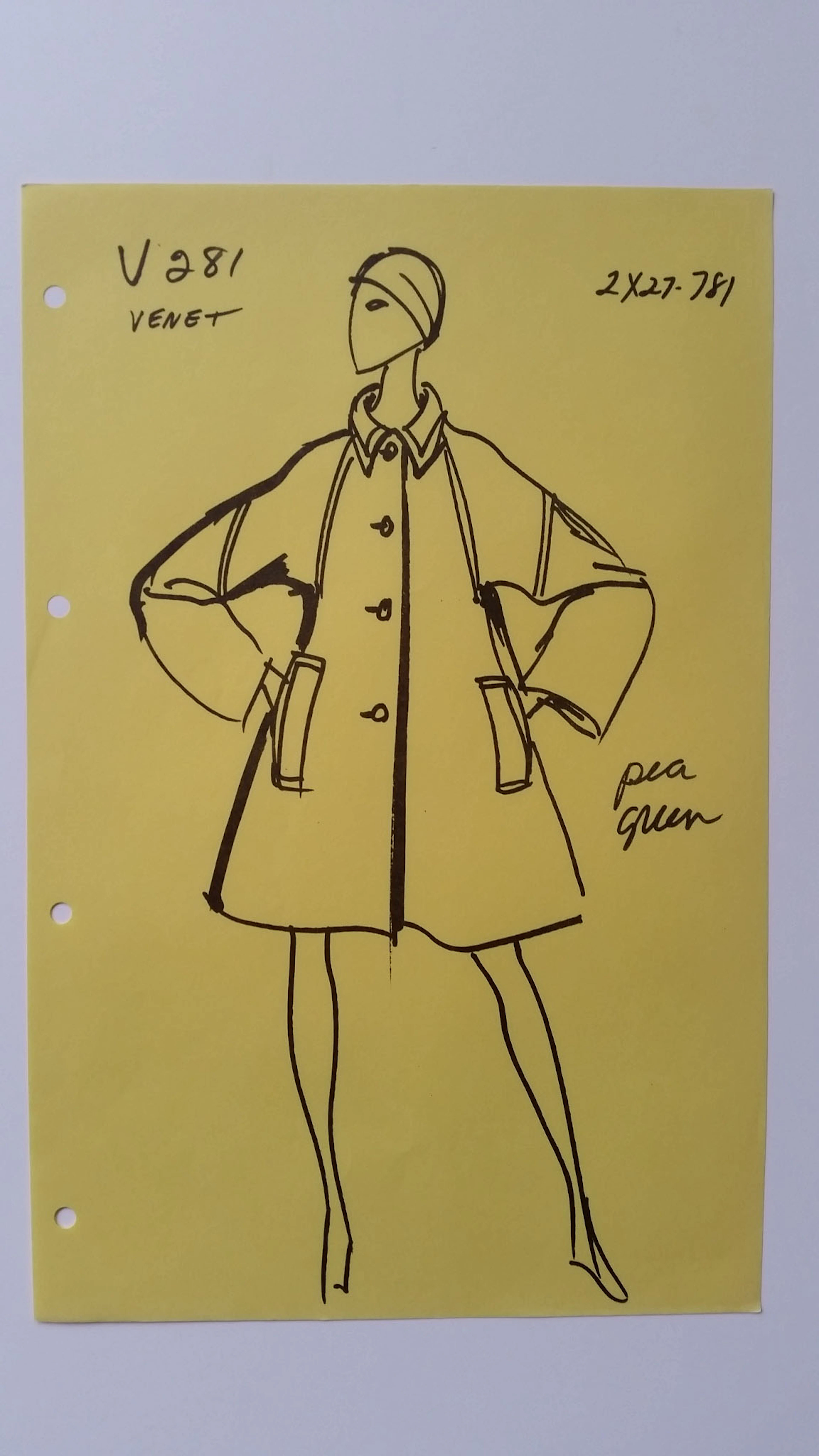 Philippe Venet - Croquis veste