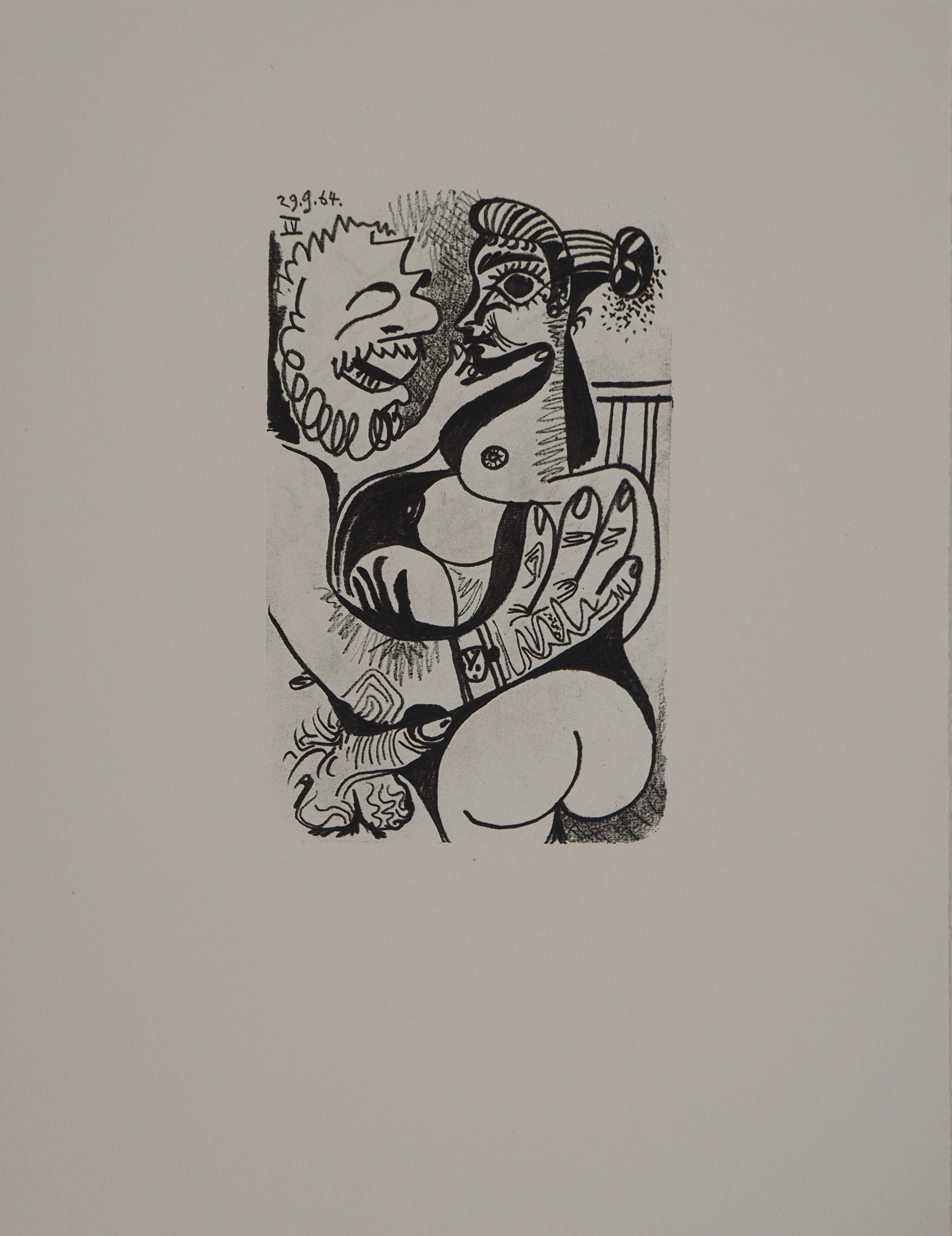 Pablo PICASSO : Le Goût du Bonheur, Intimité cubiste, Lithographie