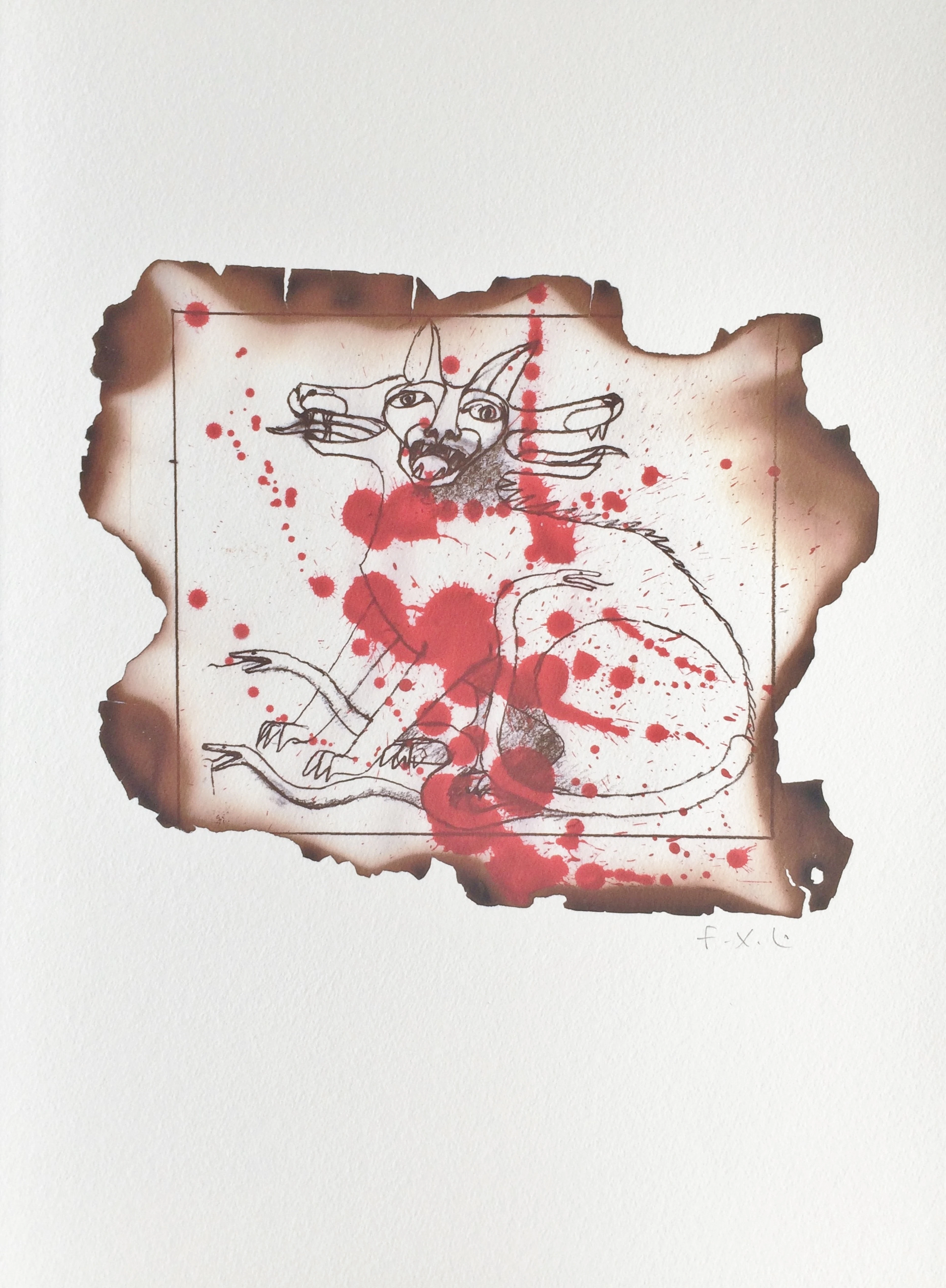 François-Xavier LALANNE - Cerbère, 2005 - Tirage pigmentaire signé au crayon