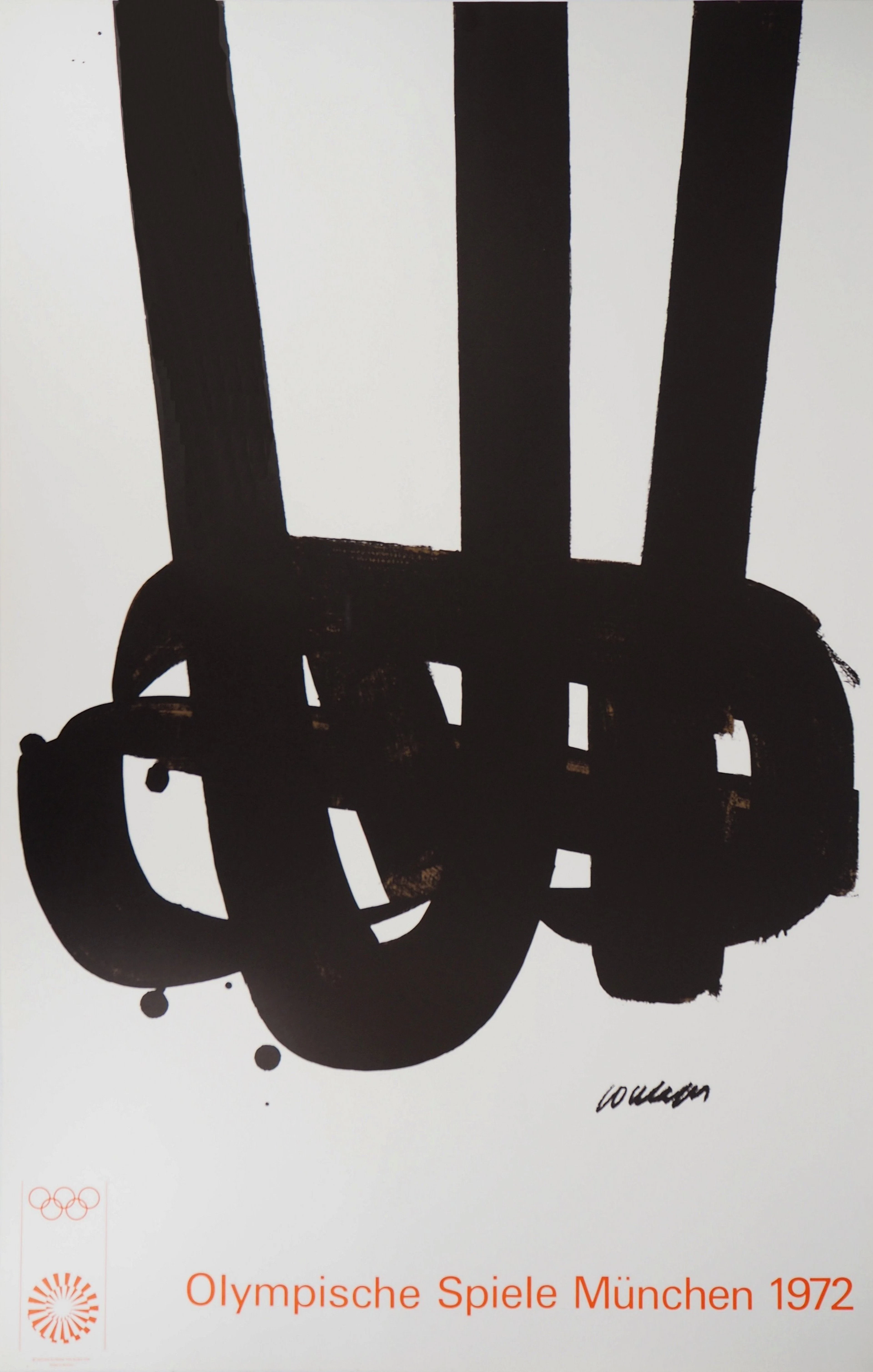 Pierre SOULAGES - Jeux Olympiques de Munich, 1972 - Lithographie originale