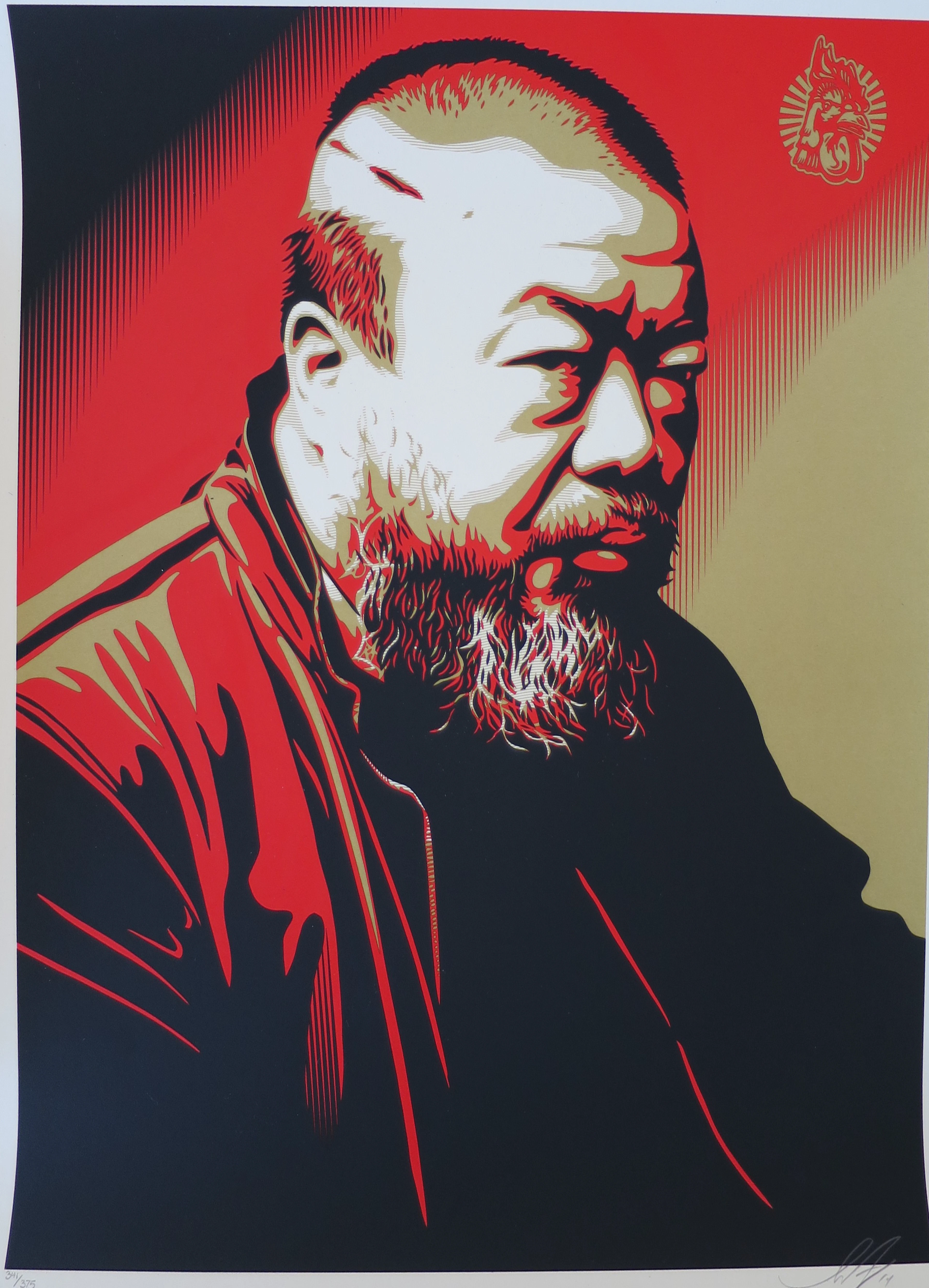 Shepard FAIREY (Obey) - Portrait of Ai Weiwei, 2014 - Sérigraphie