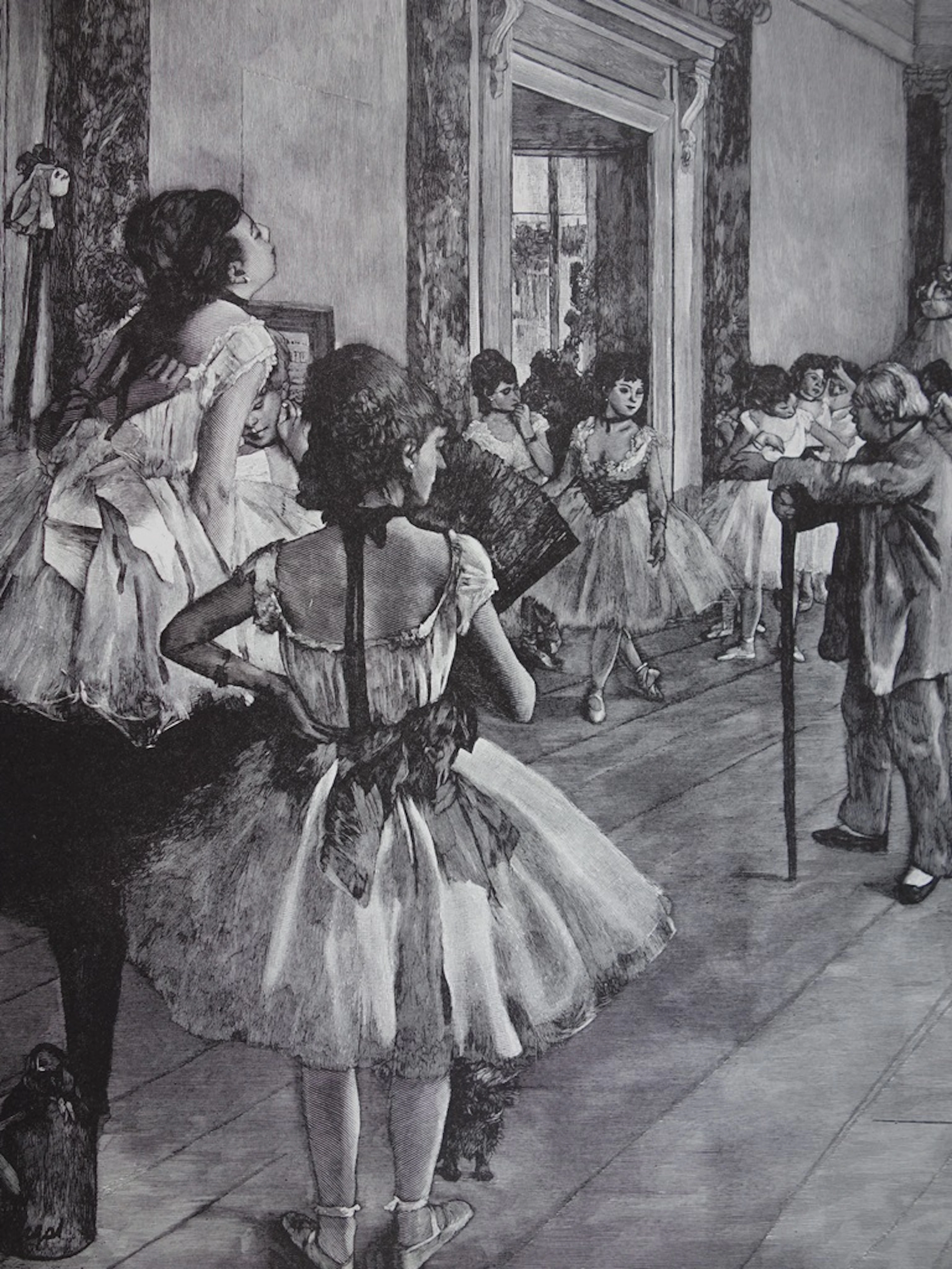 Edgar DEGAS (d’après) : La classe de Danse - Gravure originale