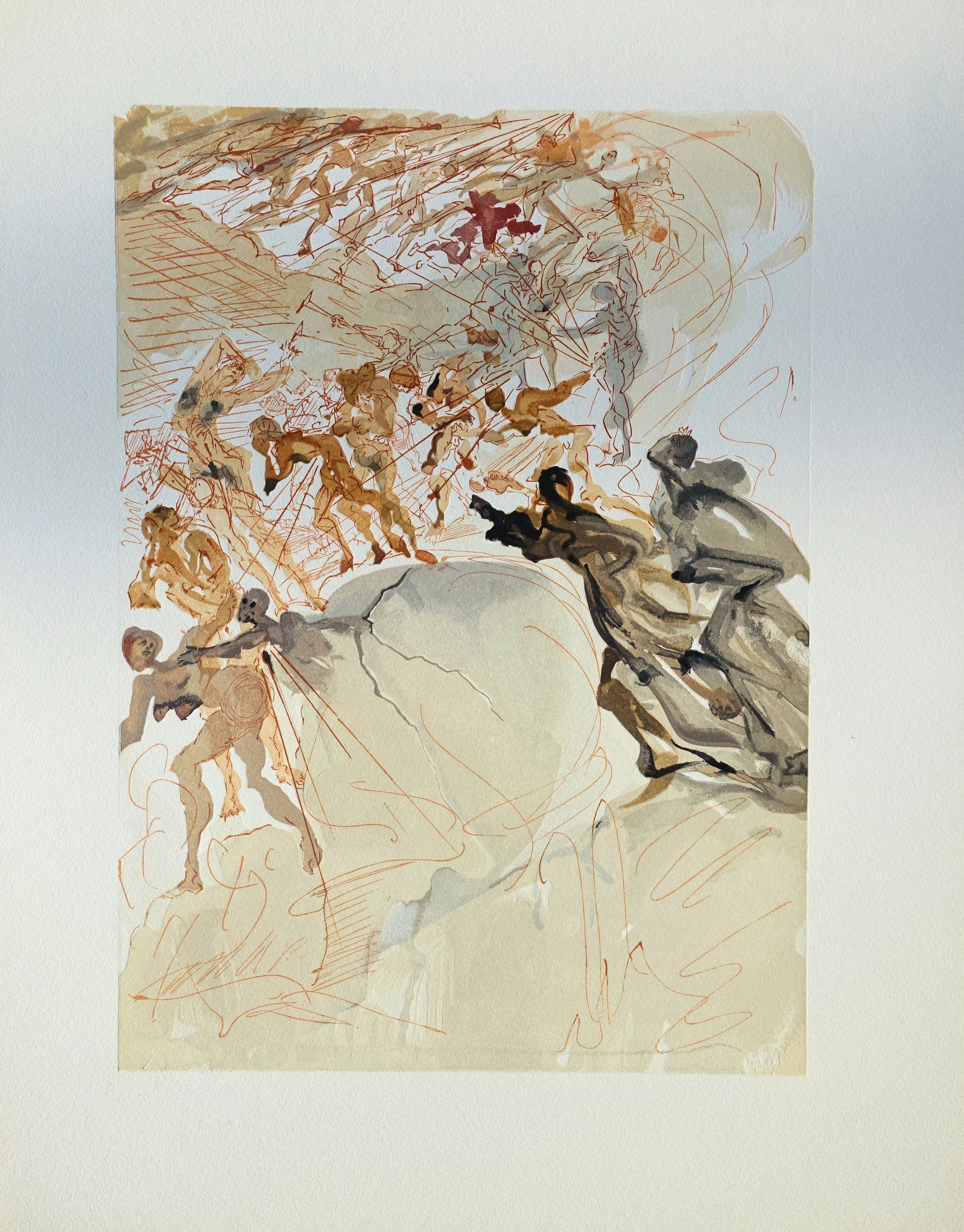 Salvador DALI : La luxure, Bois gravé original