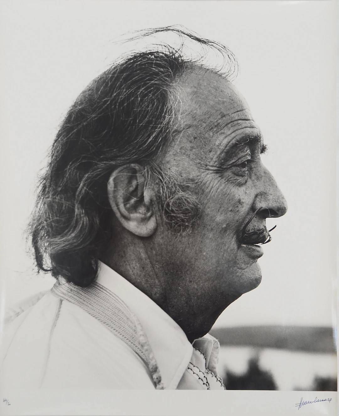 Marc LACROIX : Dali fixant l’Horizon, Photographie originale signée