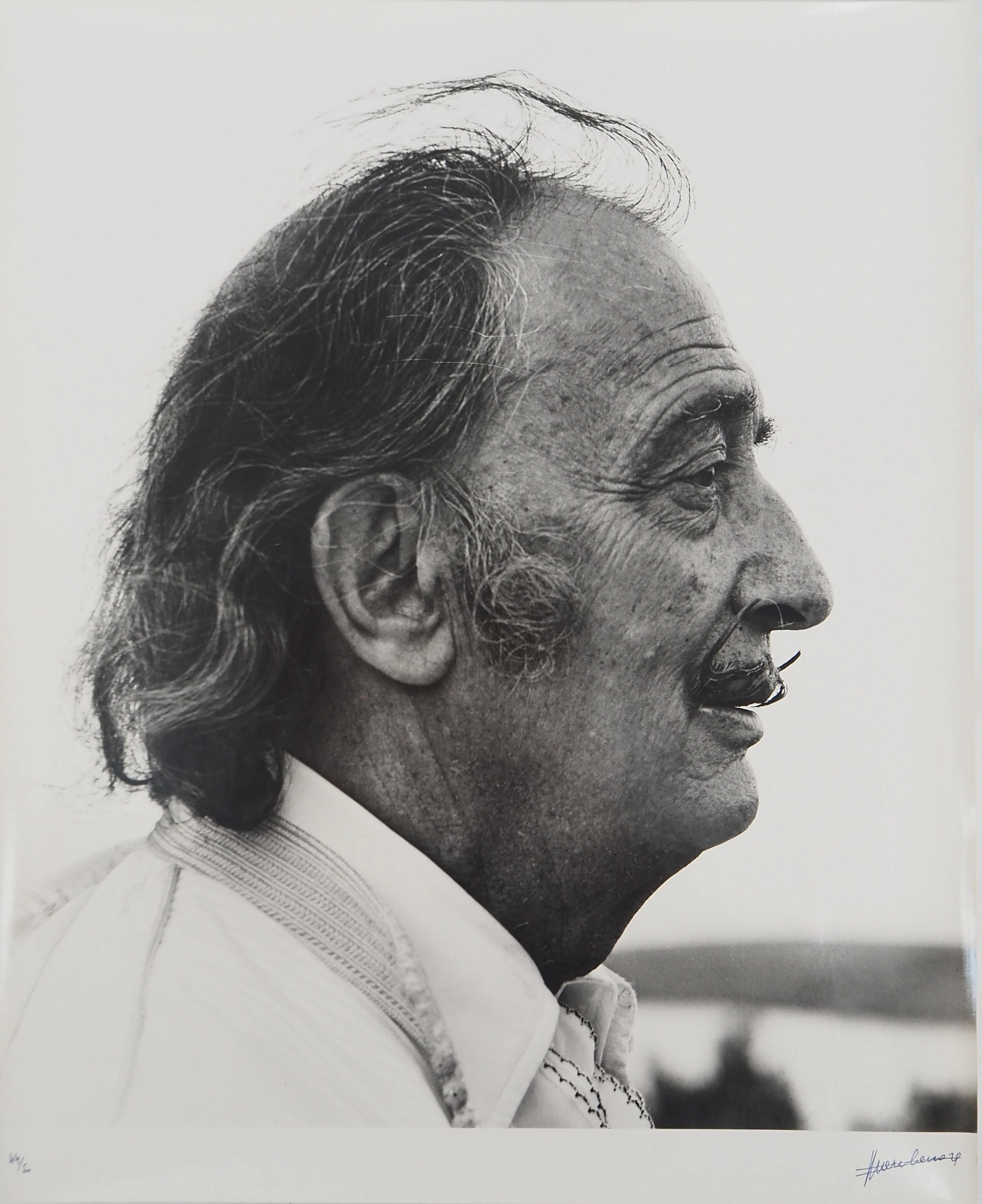 Marc LACROIX : Dali fixant l’Horizon, Photographie originale signée