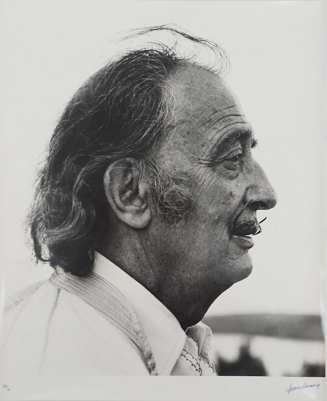 Marc LACROIX : Dali fixant l’Horizon, Photographie originale signée