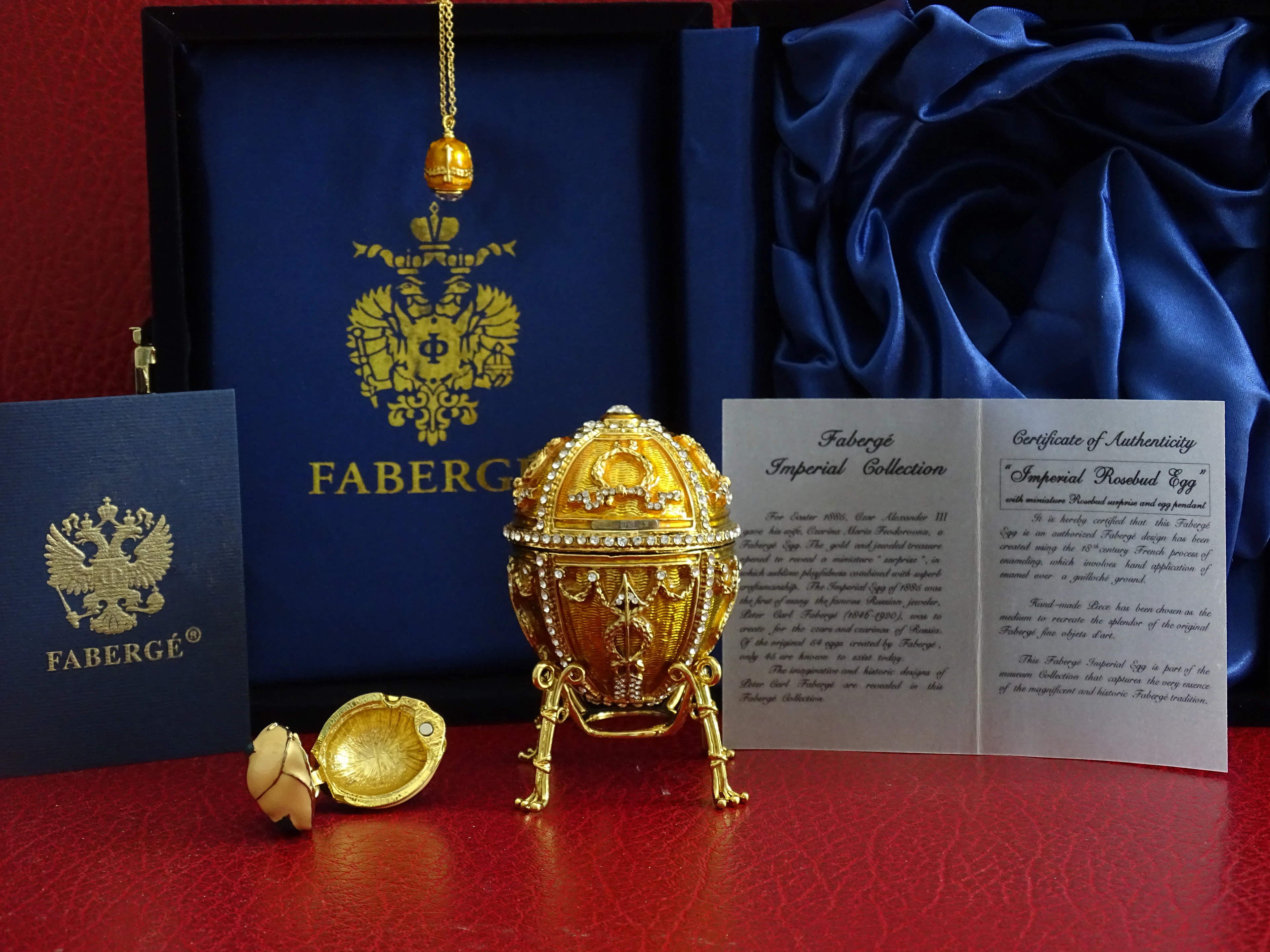 Maison Fabergé - Œuf Impérial - Émail - Certificat d'authenticité