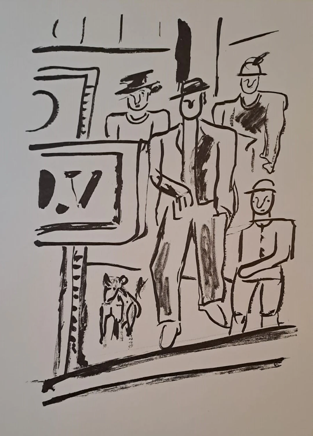 Fernand Léger (d’après) - Sur le quai - Lithographie offset