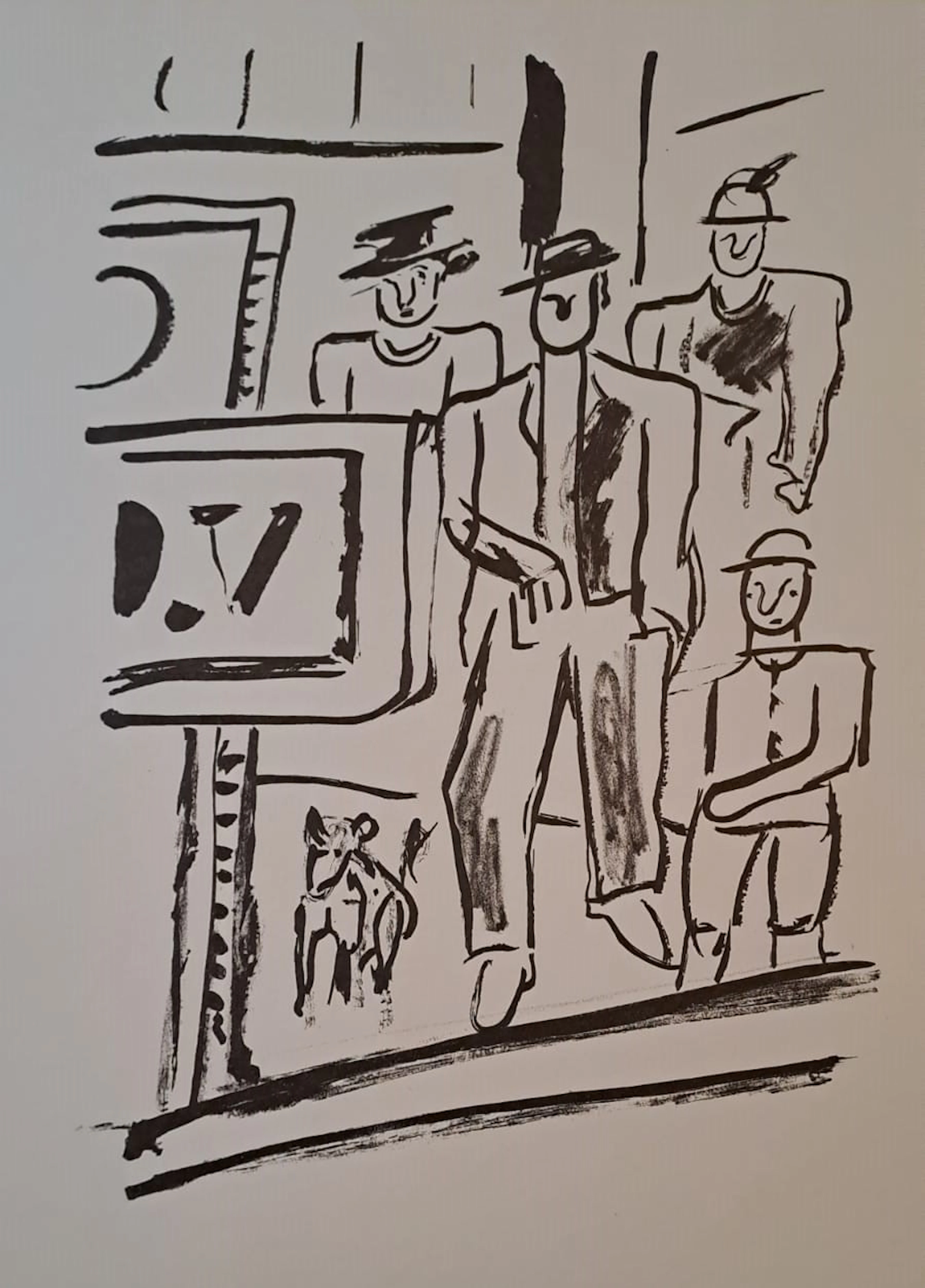 Fernand Léger (d’après) - Sur le quai - Lithographie offset