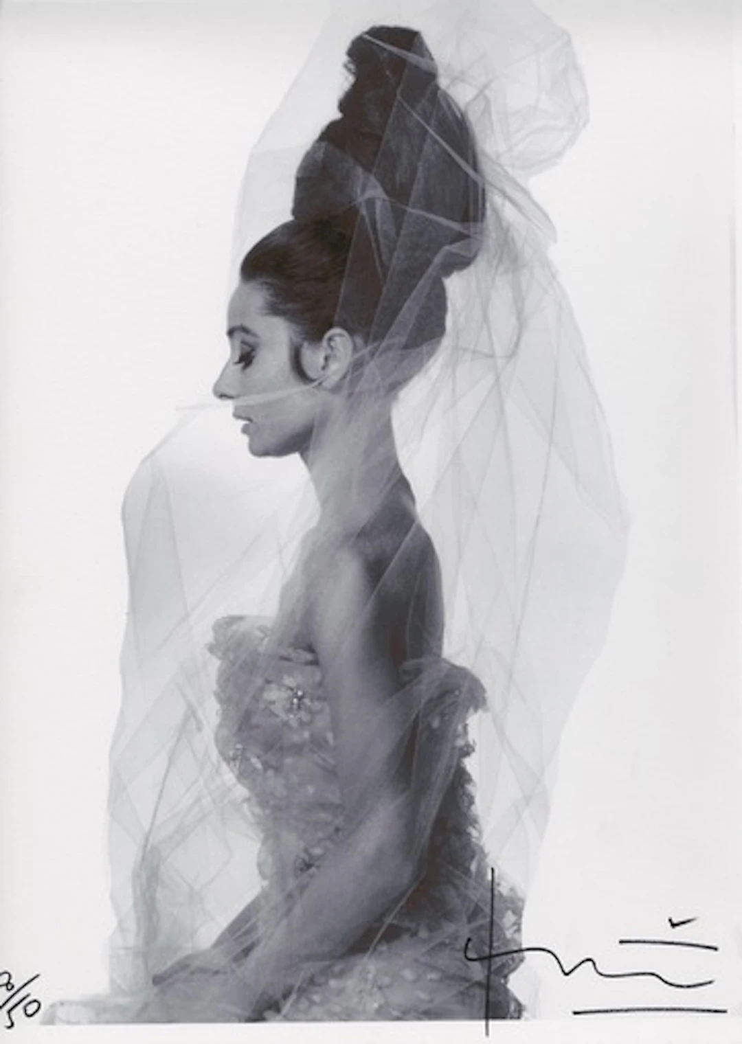 Bert STERN - Audrey Hepburn Profile, 2010, Photographie signée