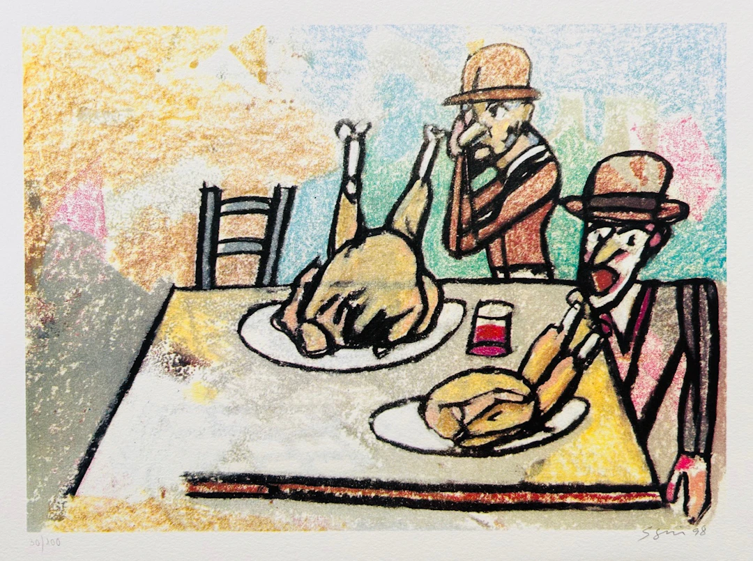 Antonio SEGUI - L’ile de l’insomnie, 1998 - Sérigraphie quadrichromique signée
