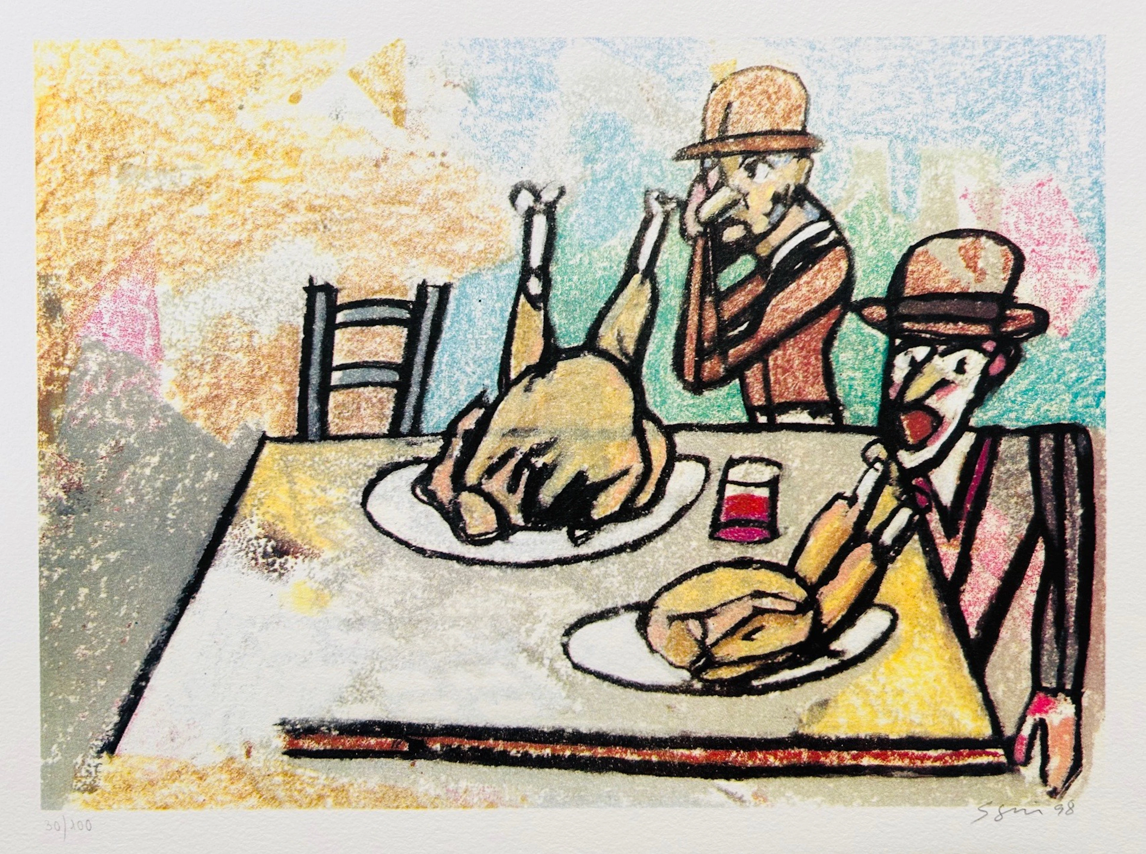 Antonio SEGUI - L’ile de l’insomnie, 1998 - Sérigraphie quadrichromique signée